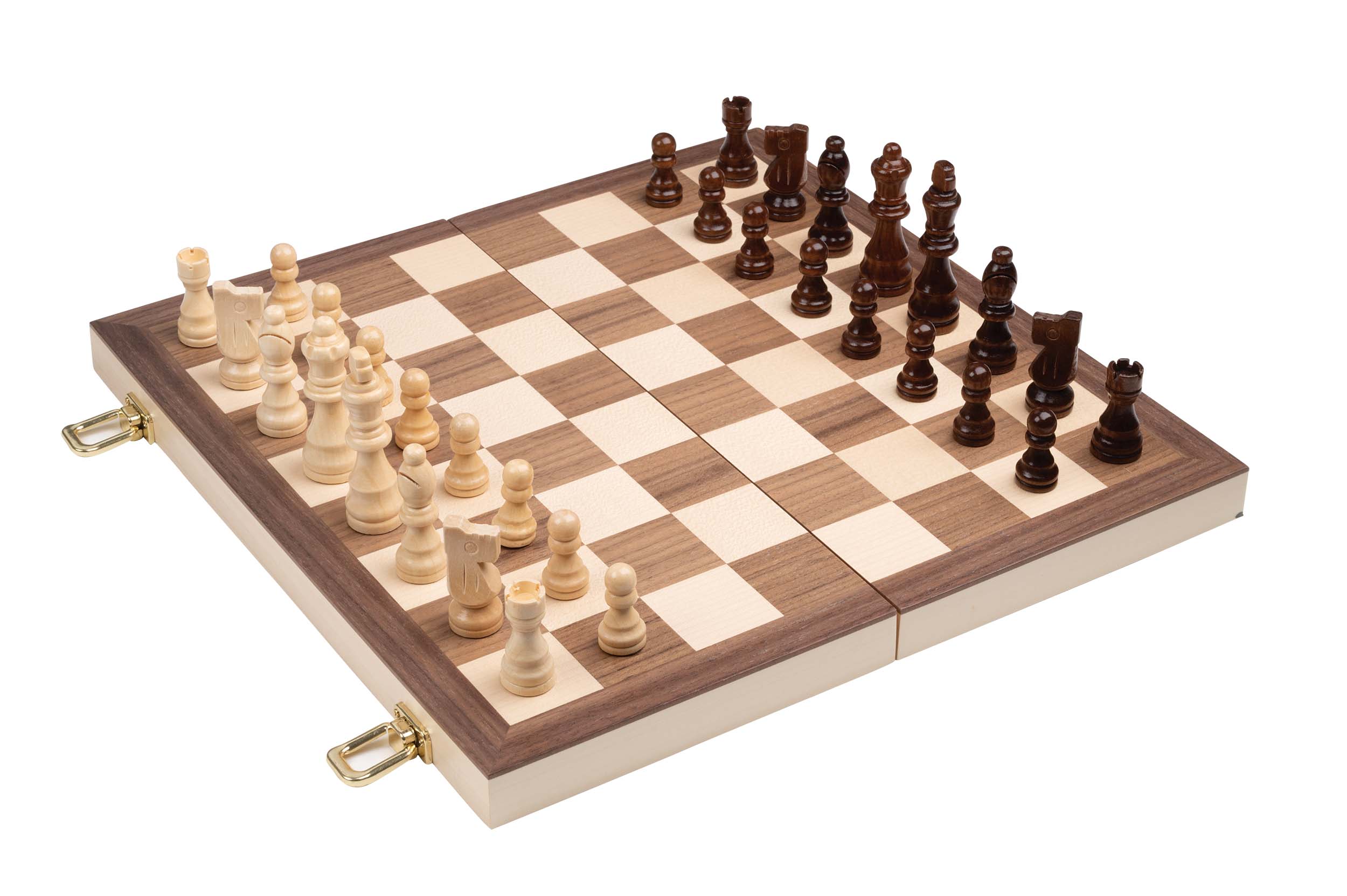 Chess Backgammon Checkers Set, field 40 mm