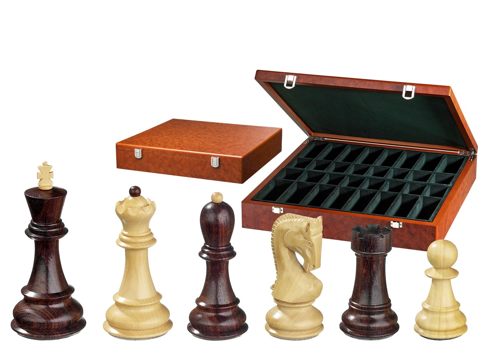Chess pieces Peter der Große. king height  95 mm, in wooden box