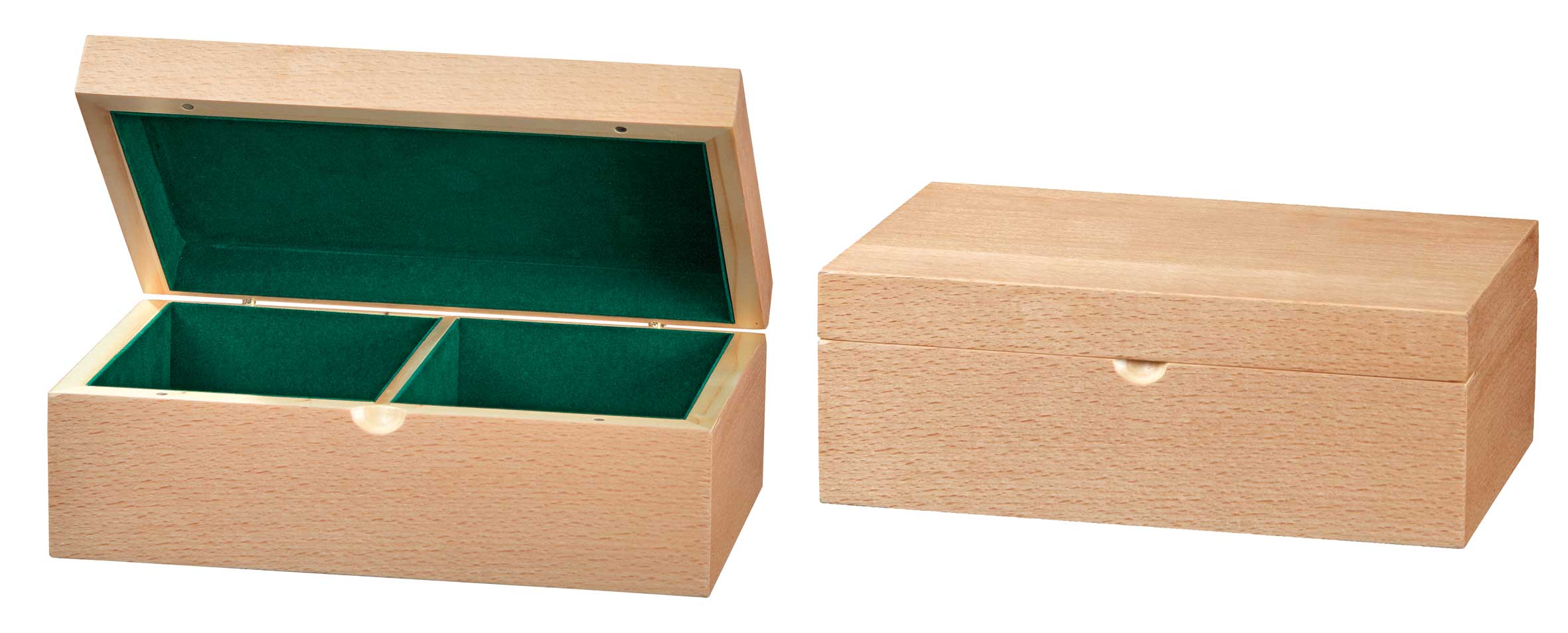 Box for chess pieces, beech, 225 x 142 x 83 mm