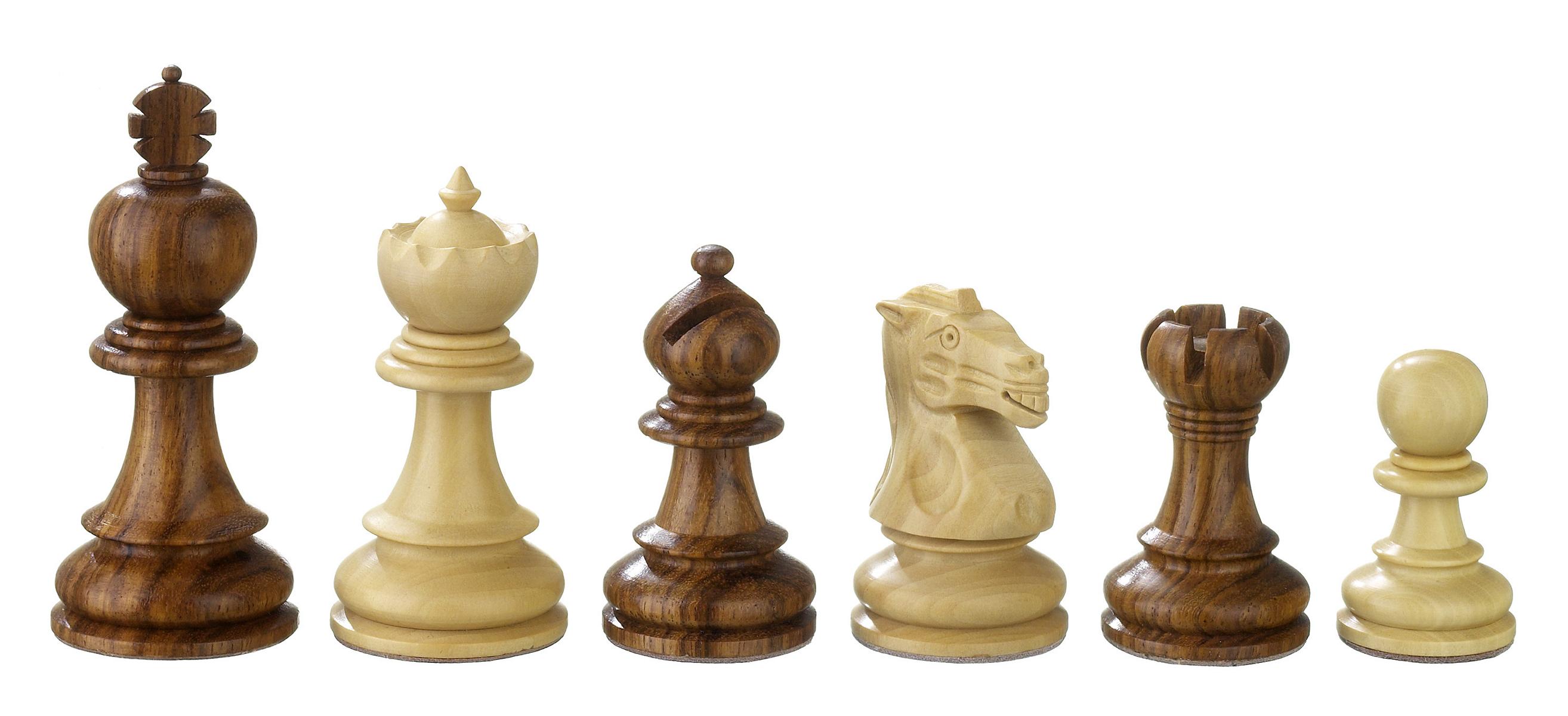 Chess pieces Valerian, king height 90 mm, in wooden box