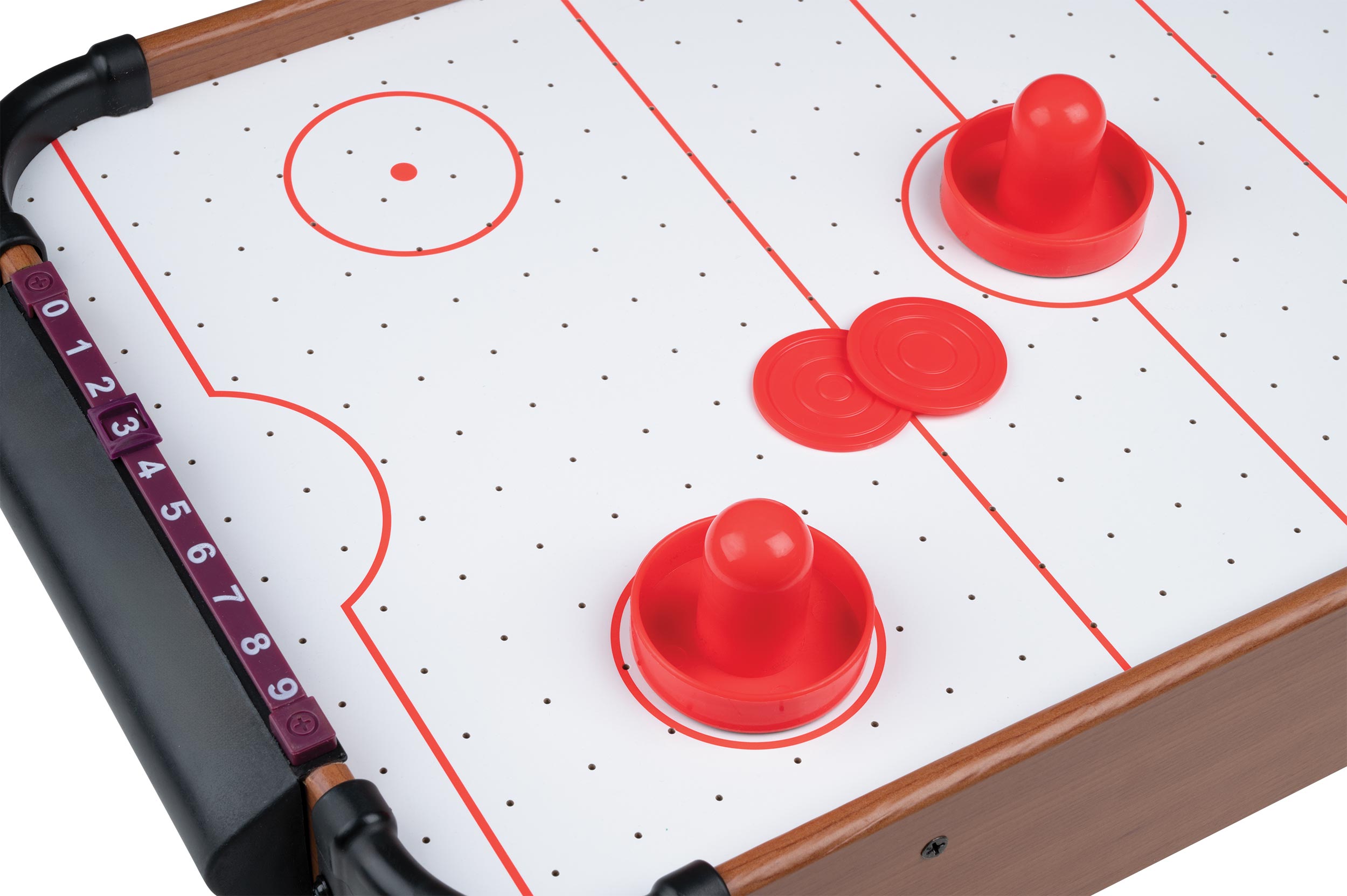 Air hockey, table game, with blower