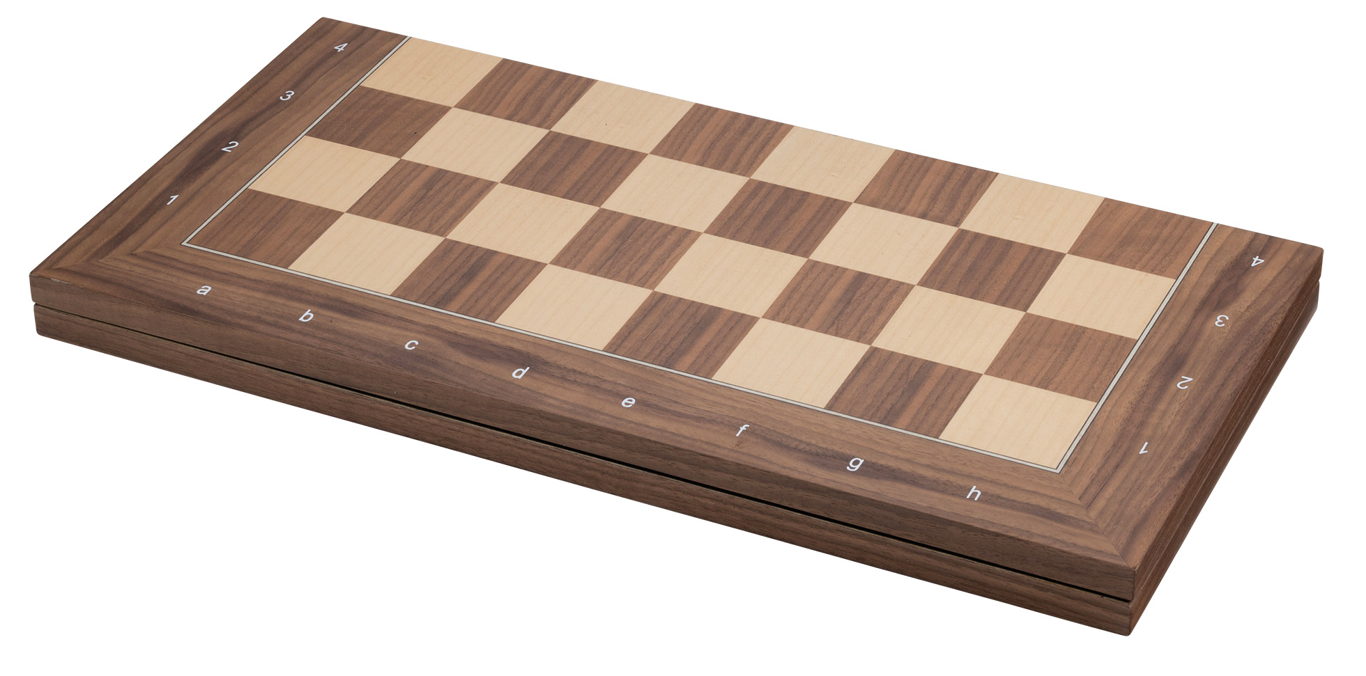 Chessboard Kopenhagen, field 50 mm, foldable, with numbers and letters