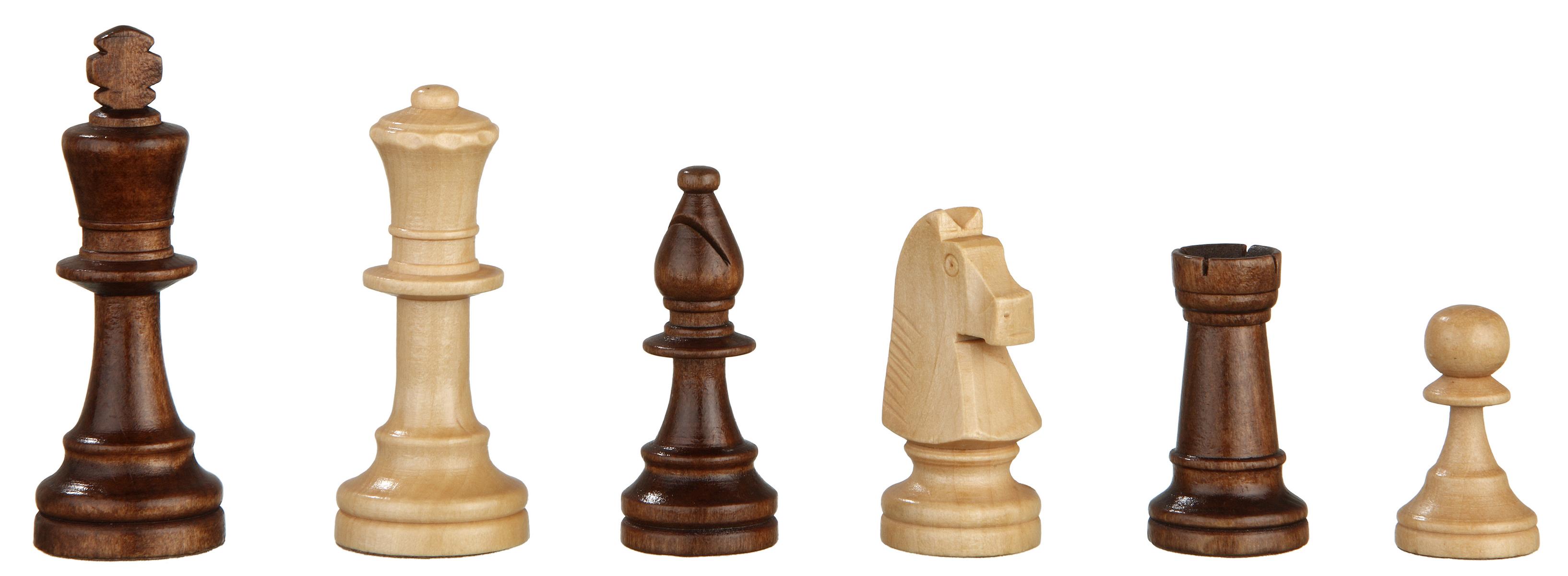 Schachfiguren Heinrich VIII, Königshöhe 76 mm, im Polybeutel