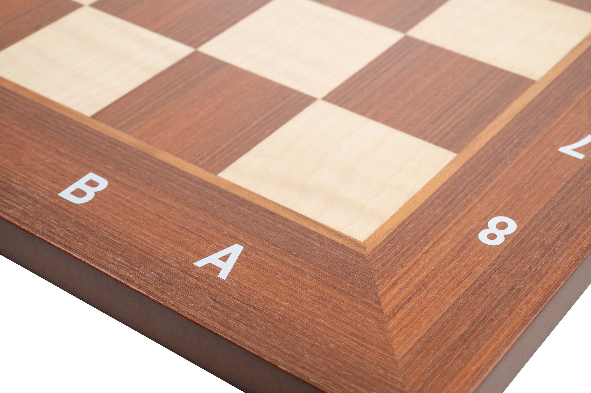 Chessboard London, field 55 mm, with numbers and letters