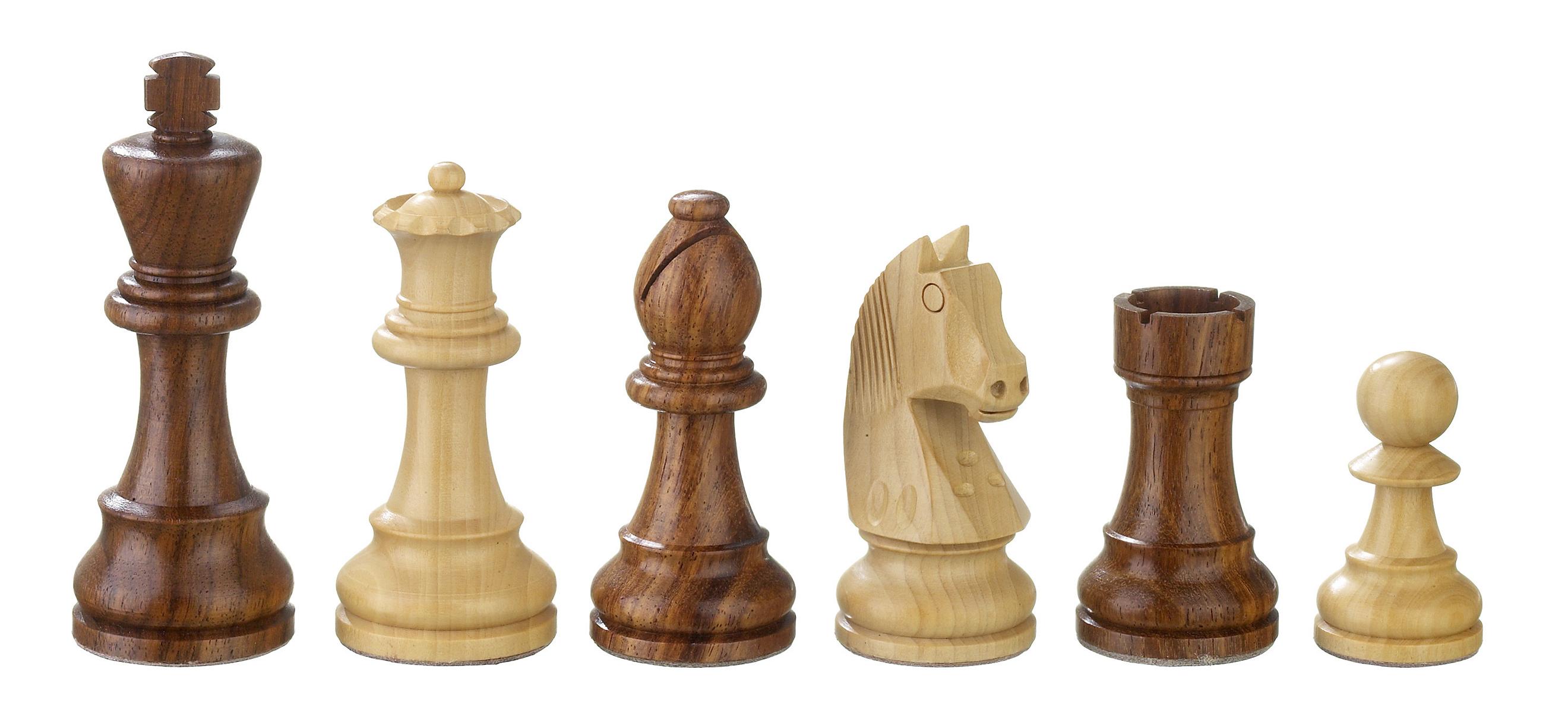 Schachfiguren Artus, Königshöhe 65 mm, in Holzbox