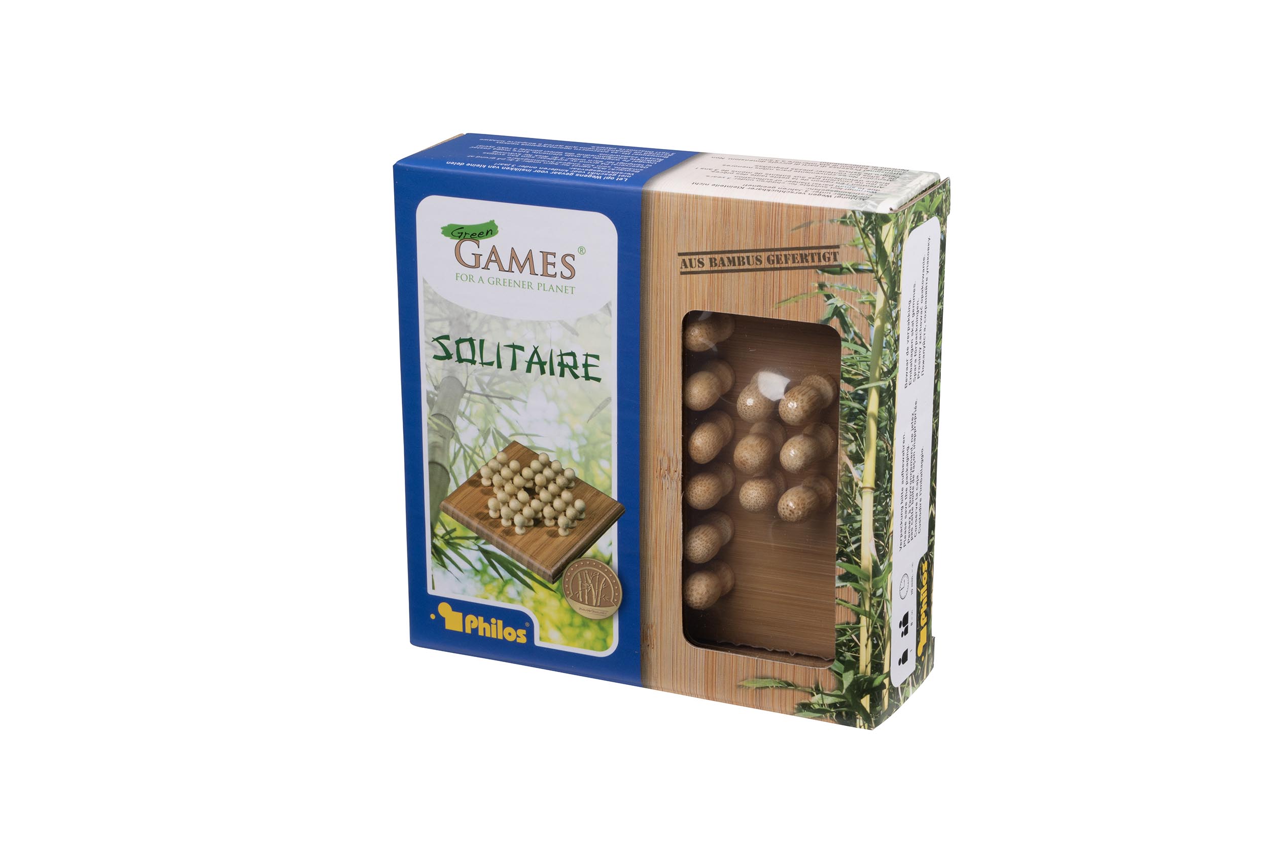 Solitaire, mini, travel game,bamboo