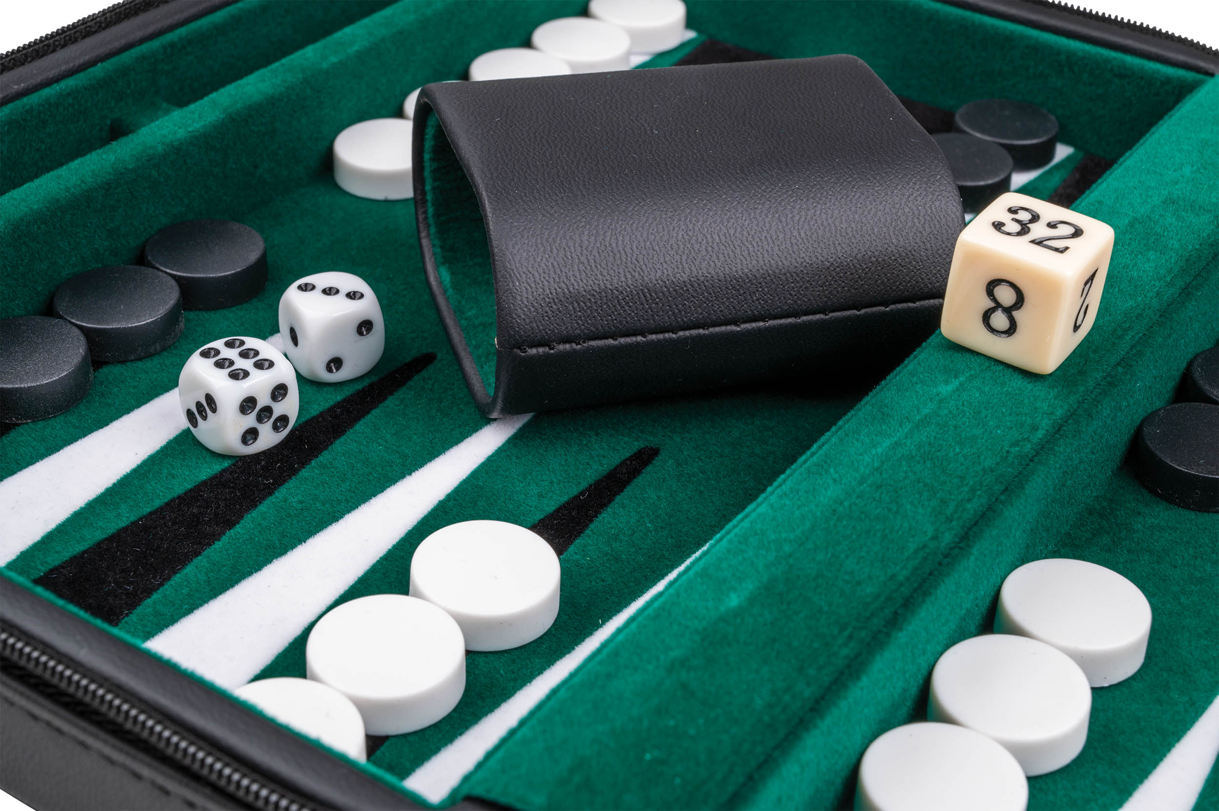 Backgammon Alonnisos, travel, imitation leather, magnetic, with carrying handle