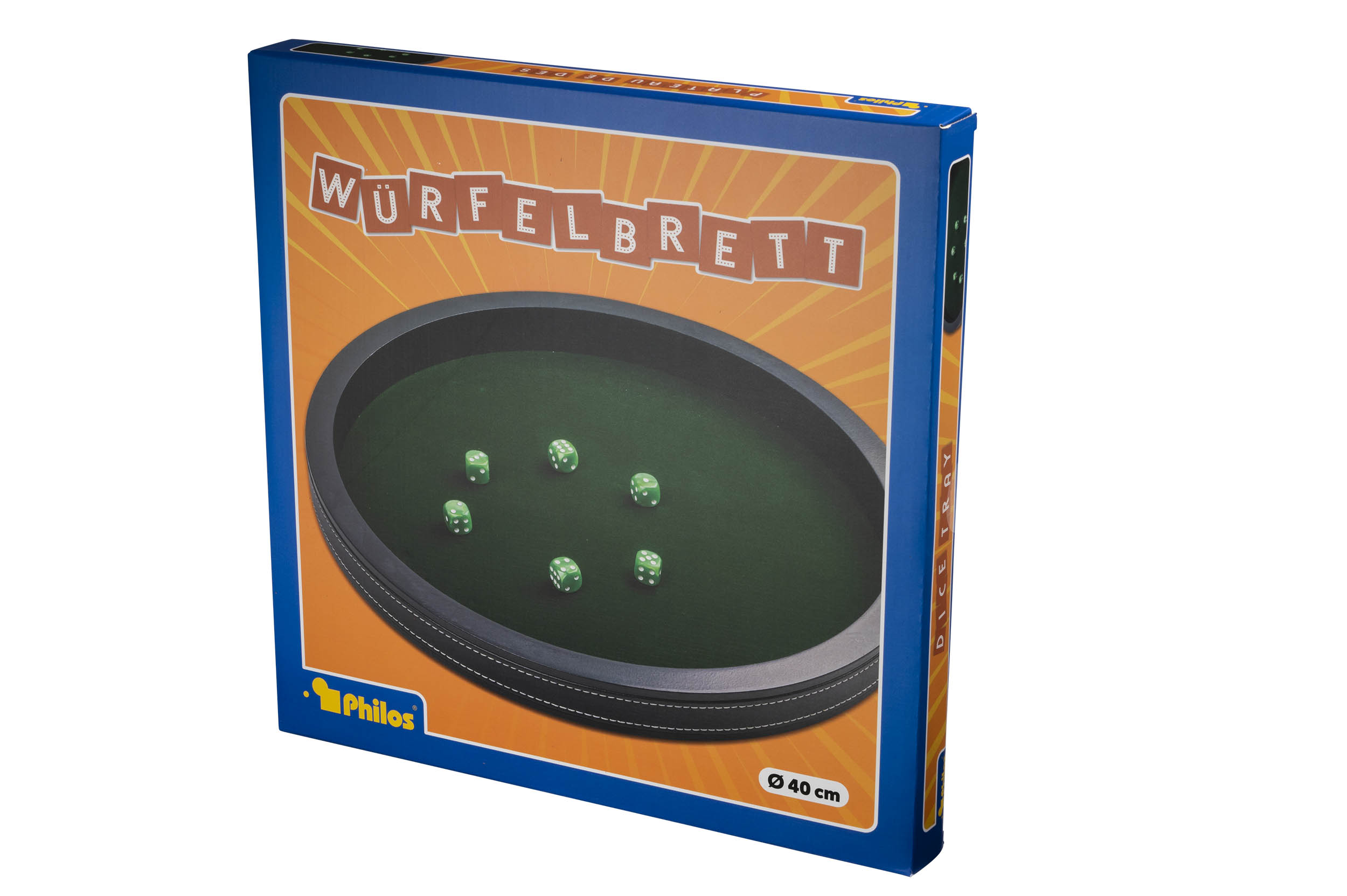 Dice Tray, extra large,imitation leather, 400 mm