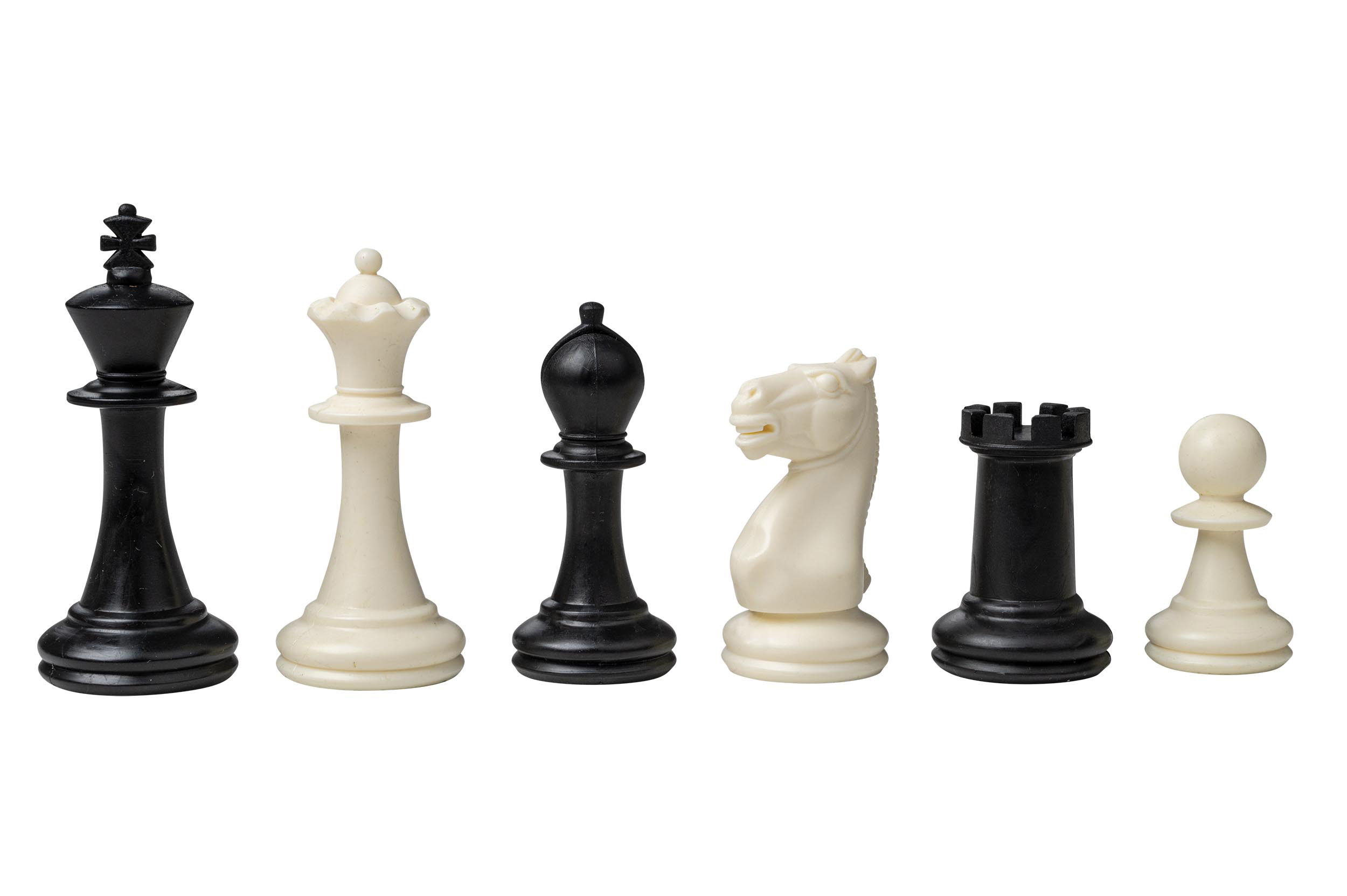 Chess pieces Nerva, king height 76 mm, plastic, in polybag