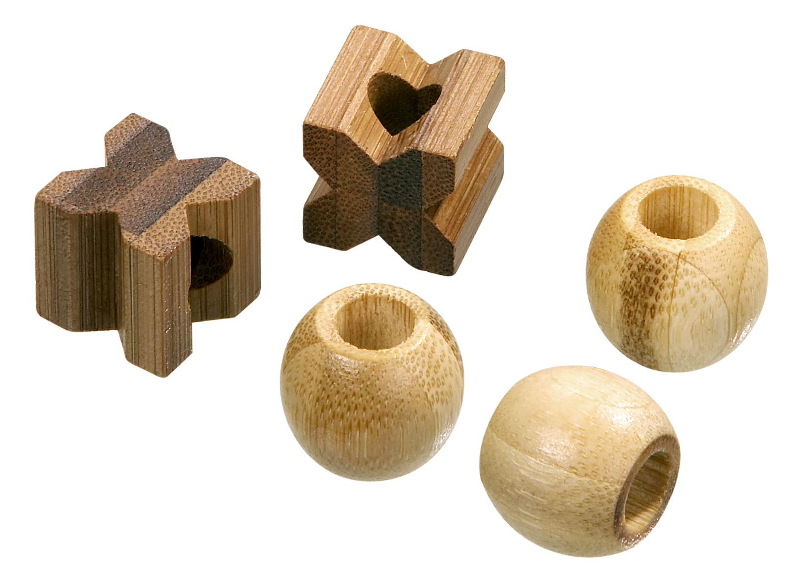 Tic Tac Toe, 3D, bamboo