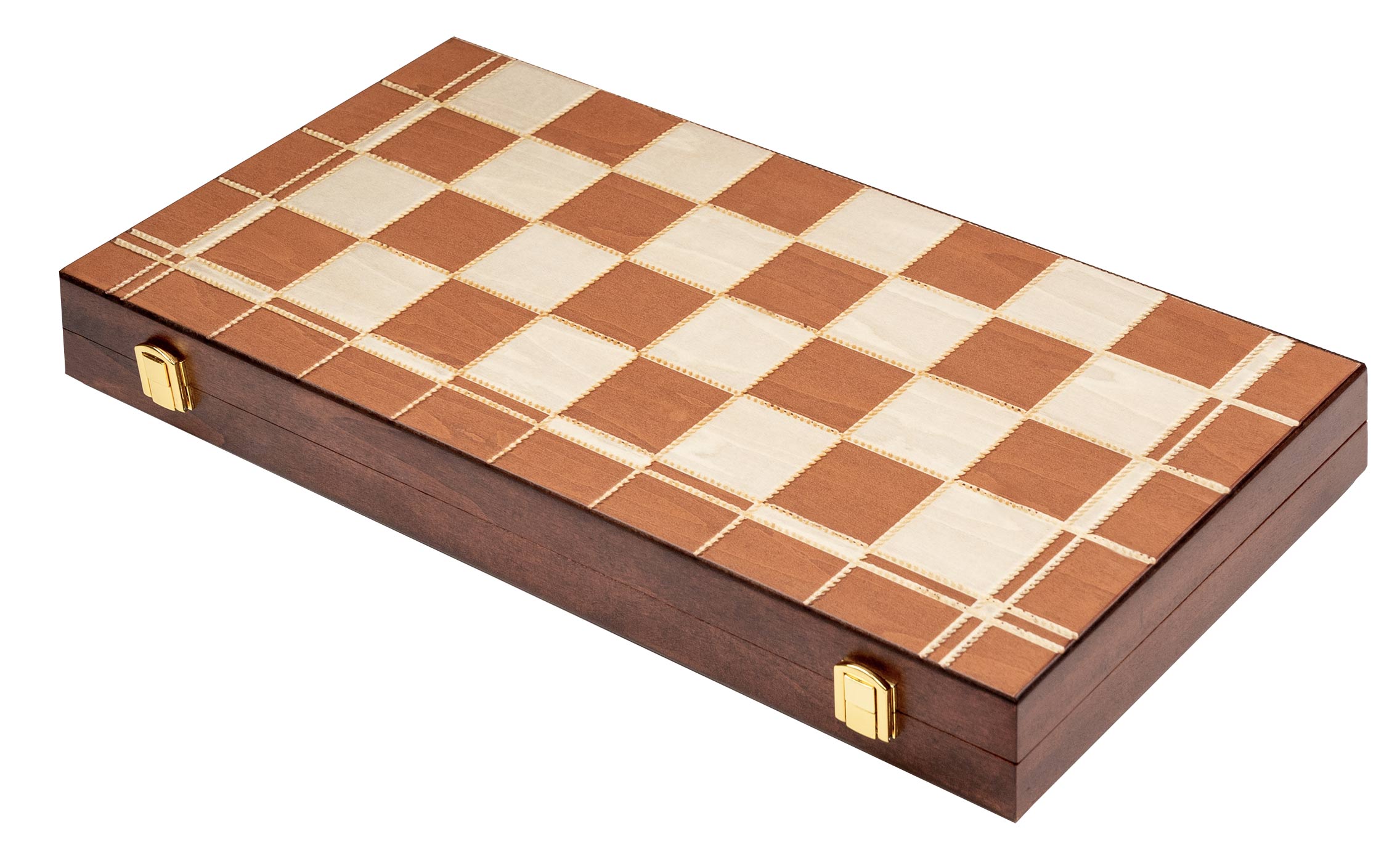 Chess Backgammon Checkers Set, field 45 mm