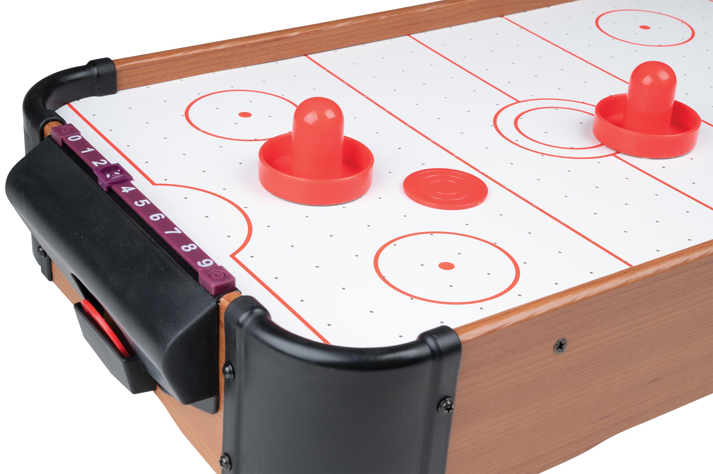 Air hockey, table game, with blower