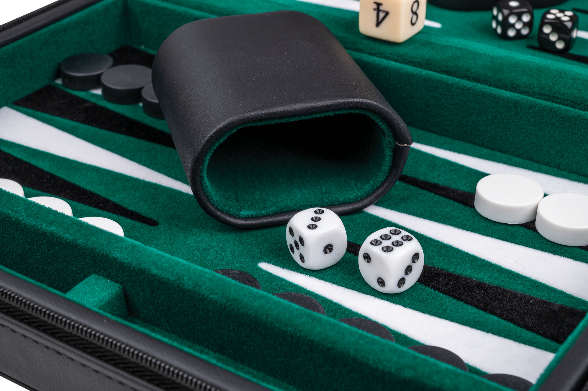 Backgammon Alonnisos, travel, imitation leather, magnetic, with carrying handle