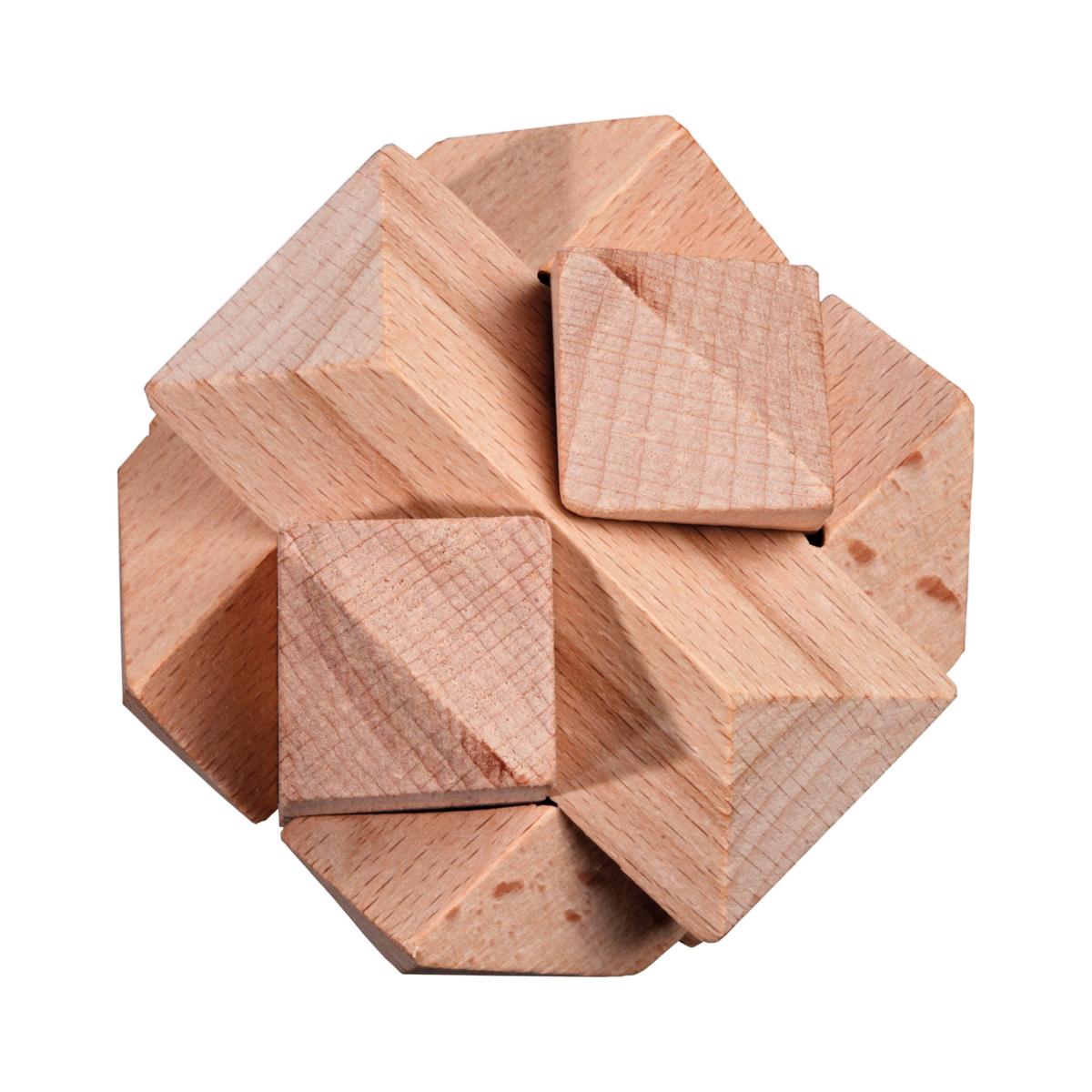 Puzzleset, number one, beech, 4 brainteasers
