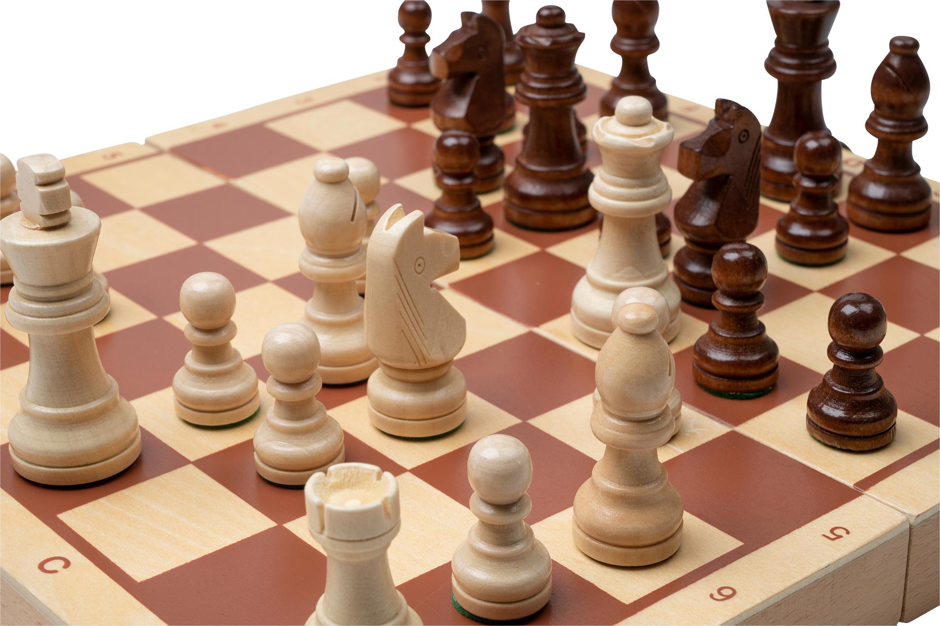 Chess cassette, field 30 mm, with numbers and letters