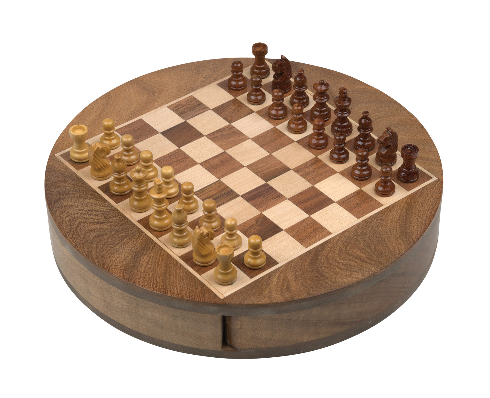 Chess Set, travel, rounded, field 19mm, magnetic