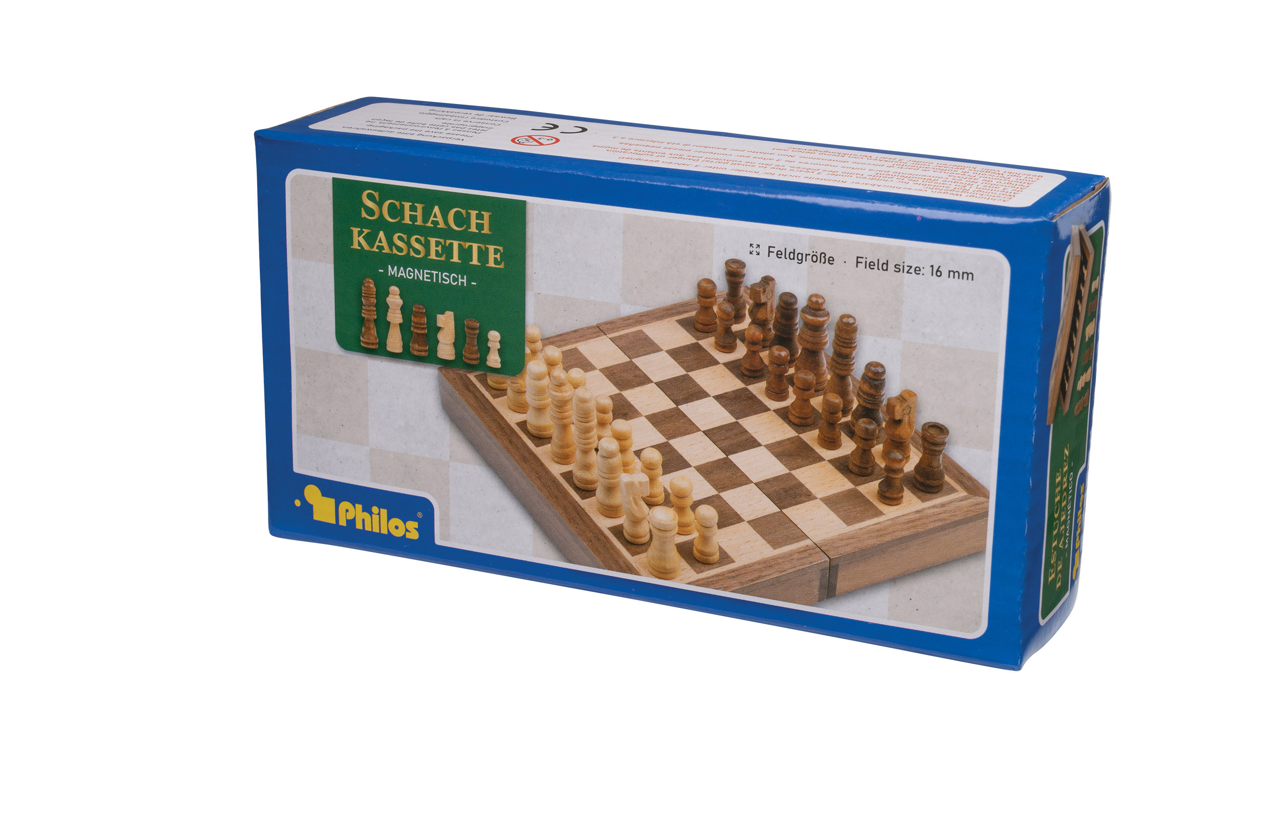 Chess cassette, travel, field 16 mm, magnetic Chess cassette, travel, field 16 mm, magnetic