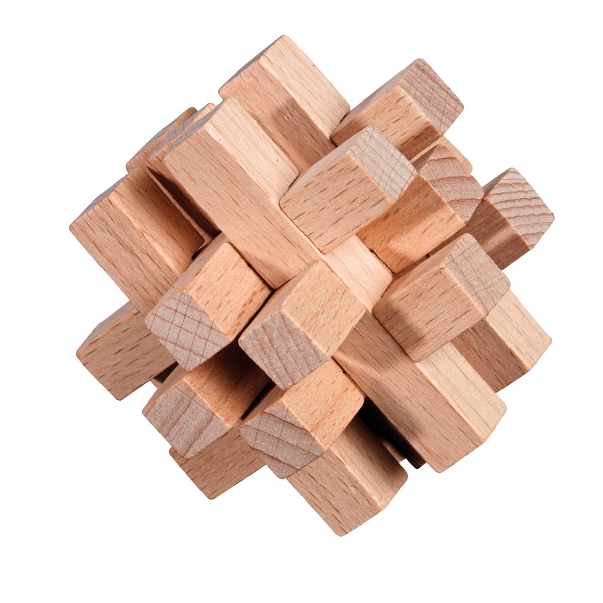 Puzzleset, number one, beech, 4 brainteasers