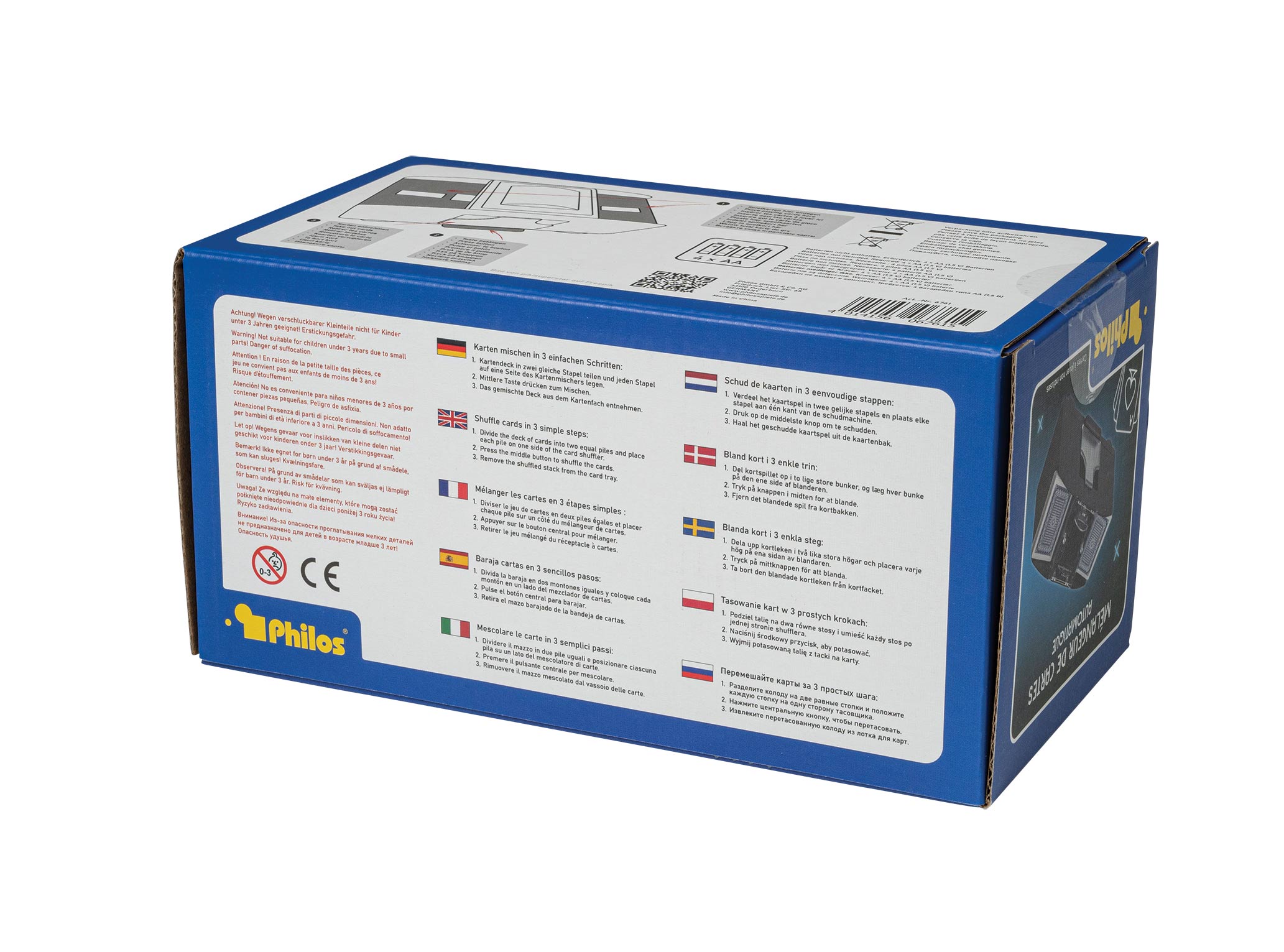 Automatic card shuffler, without playing cards