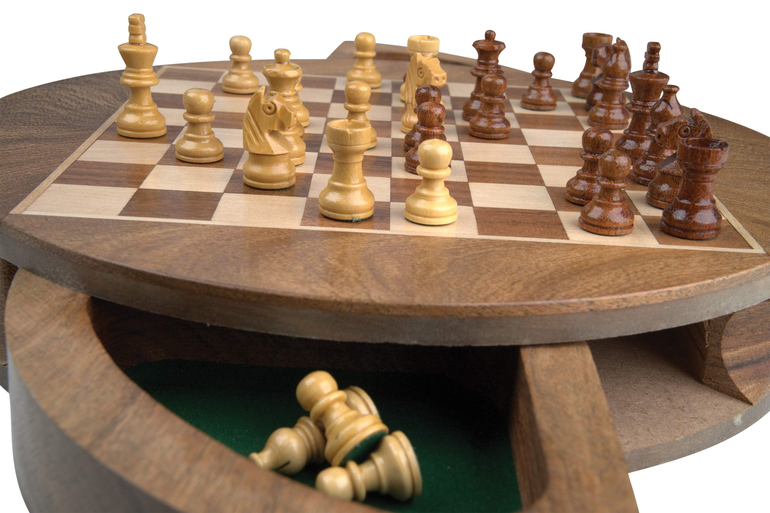 Chess Set, travel, rounded, field 19mm, magnetic