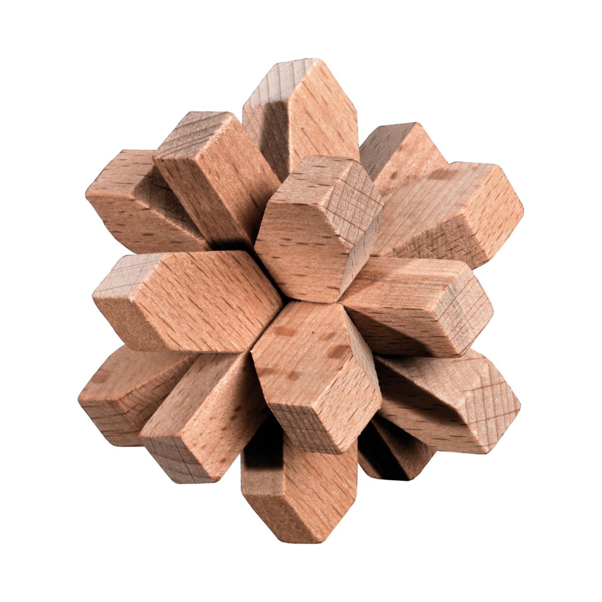 Puzzleset, number one, beech, 4 brainteasers