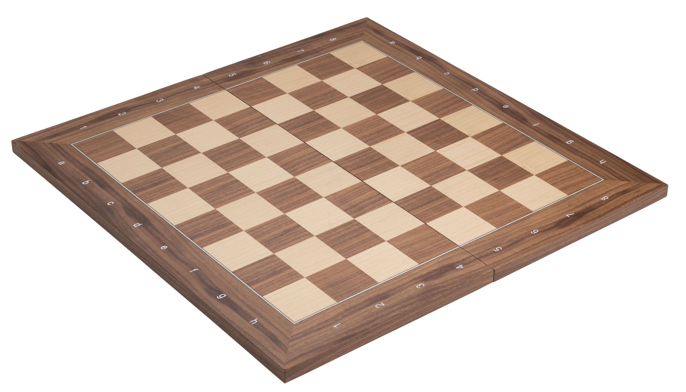 Chessboard Kopenhagen, field 50 mm, foldable, with numbers and letters
