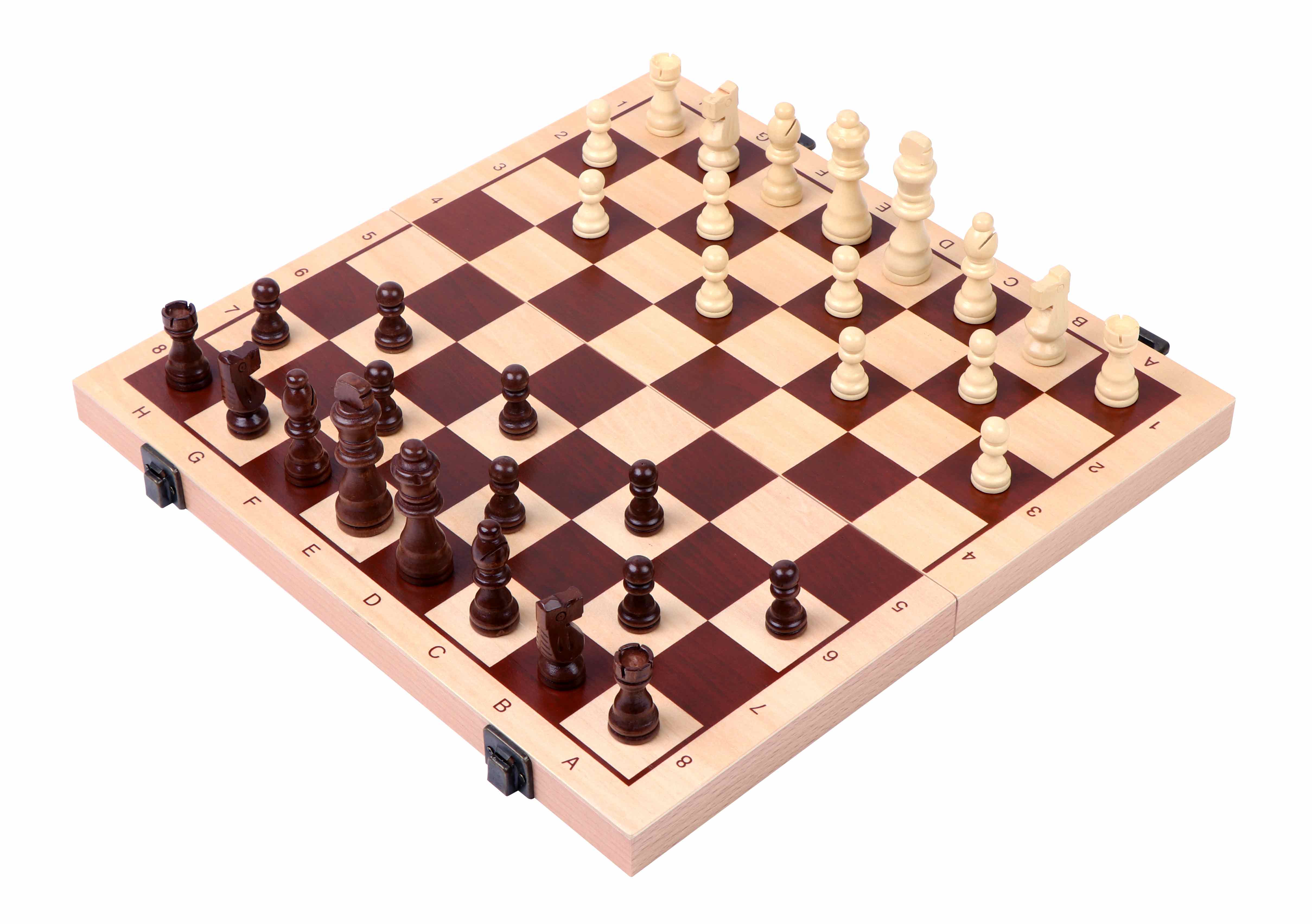 Chess cassette, field 42 mm, with numbers and letters