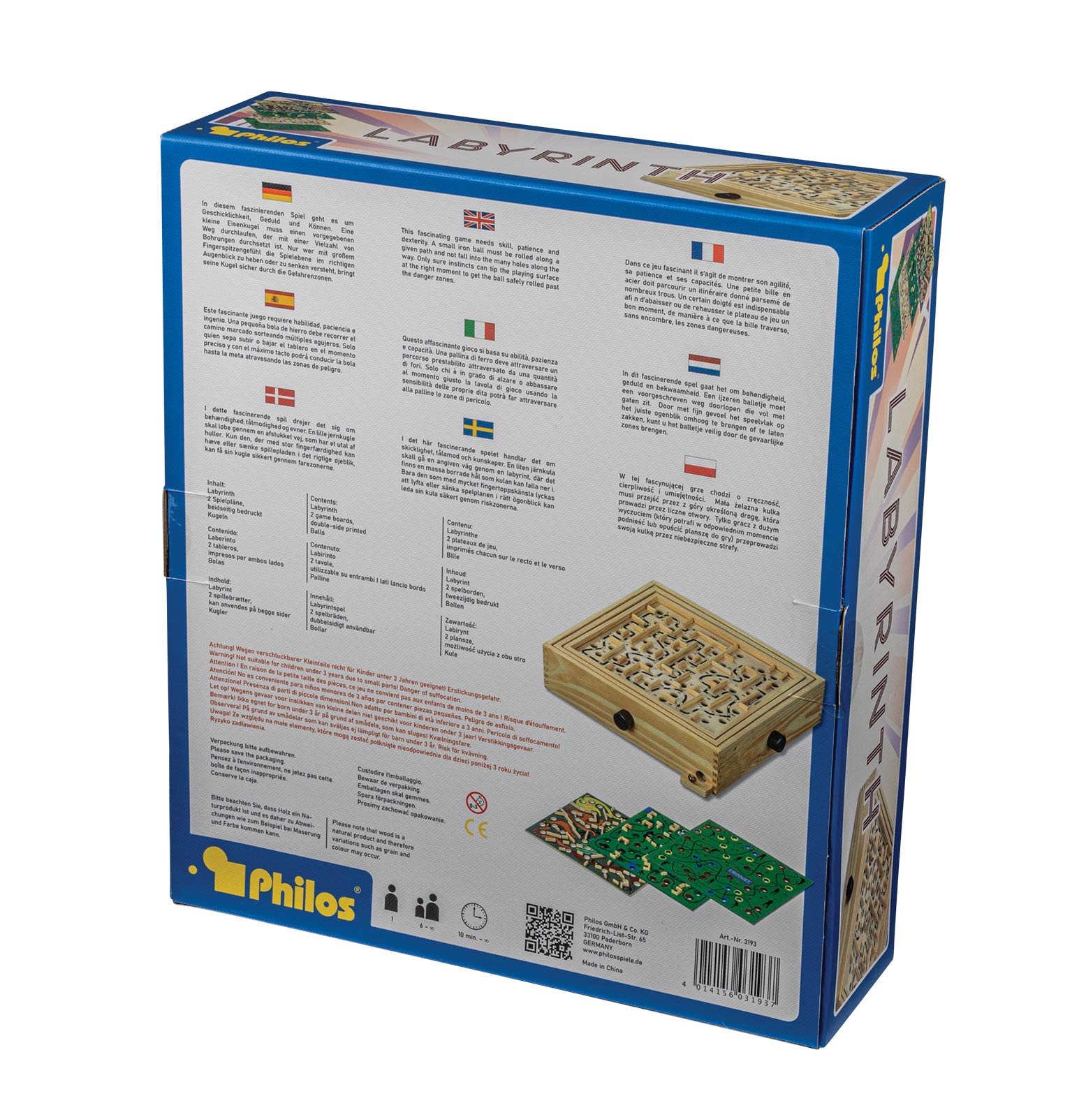 Labyrinth, with 4 game variations