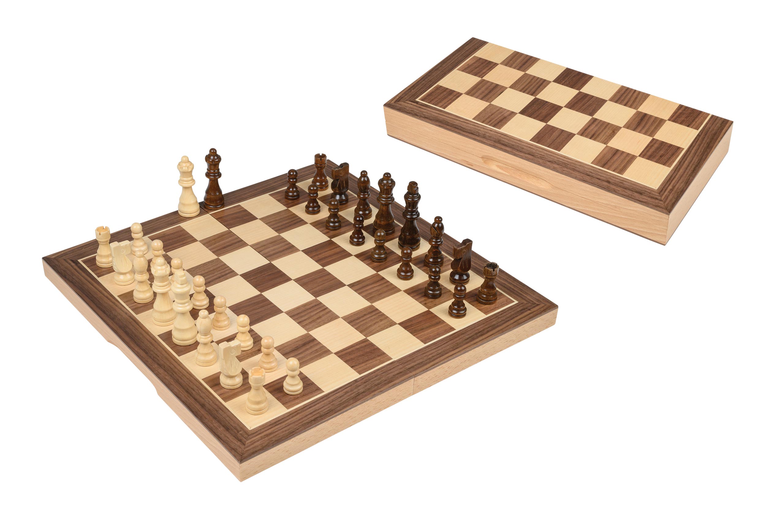 Chess cassette, field 40 mm, with additional pair of queens