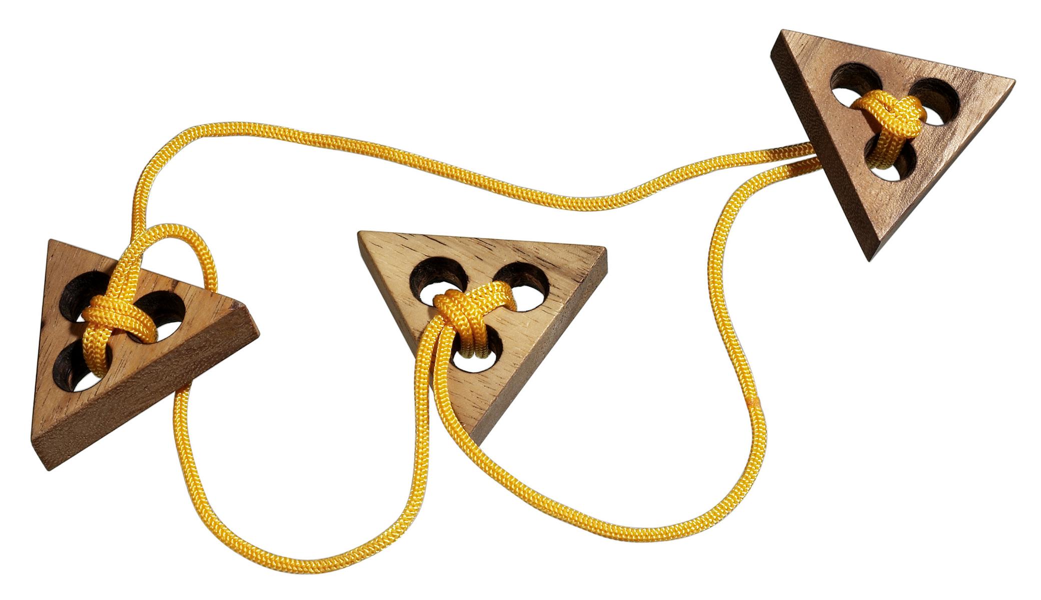 Triple Triangle, rope puzzle