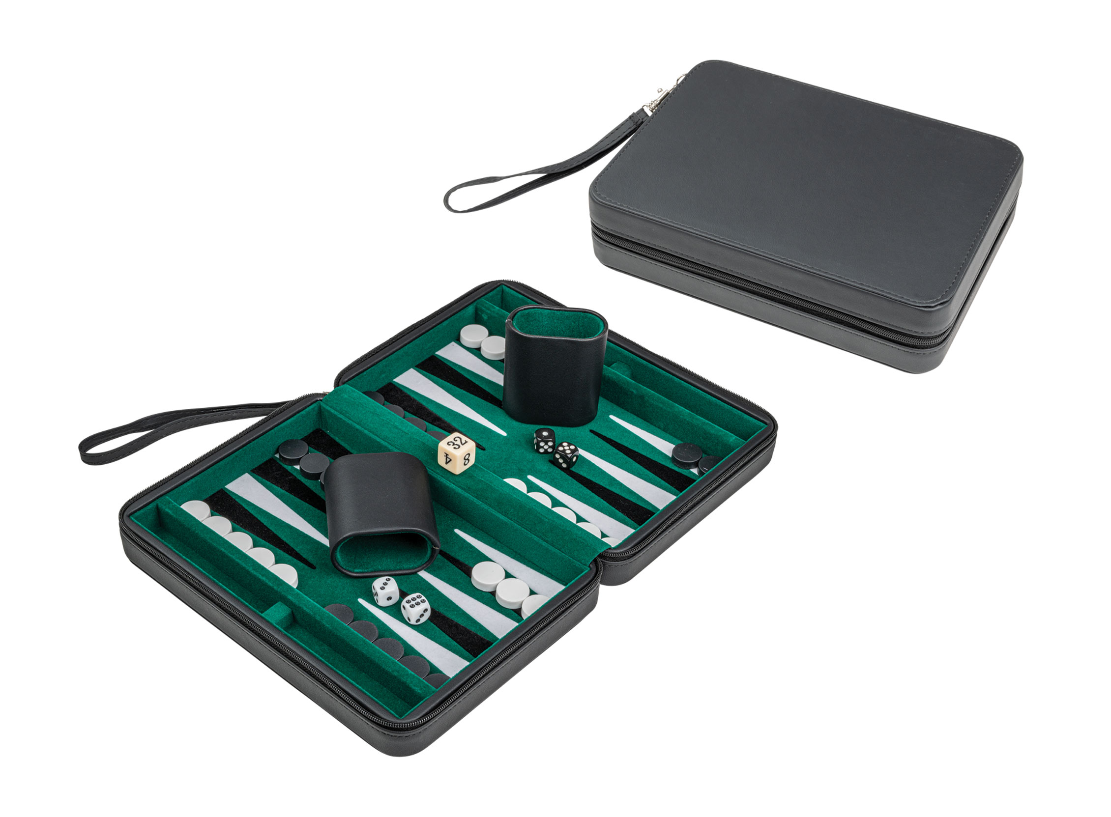 Backgammon Alonnisos, travel, imitation leather, magnetic, with carrying handle