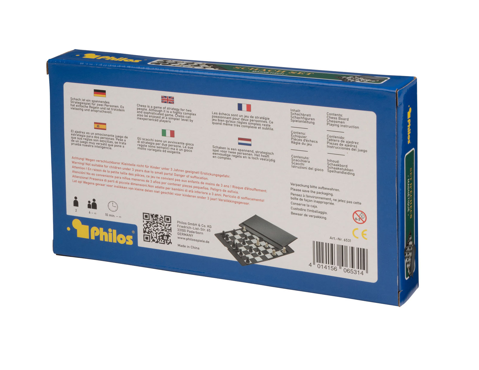 Chess, plastic, travel game, with chess pieces, magnetic