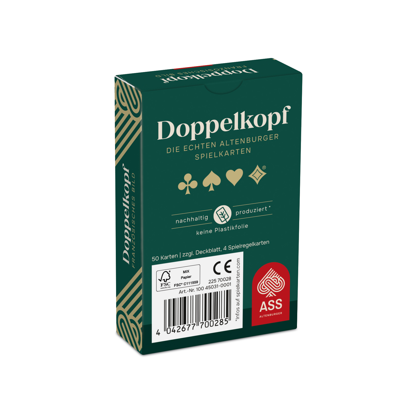 ASS, Doppelkopf, french image, pack of 10