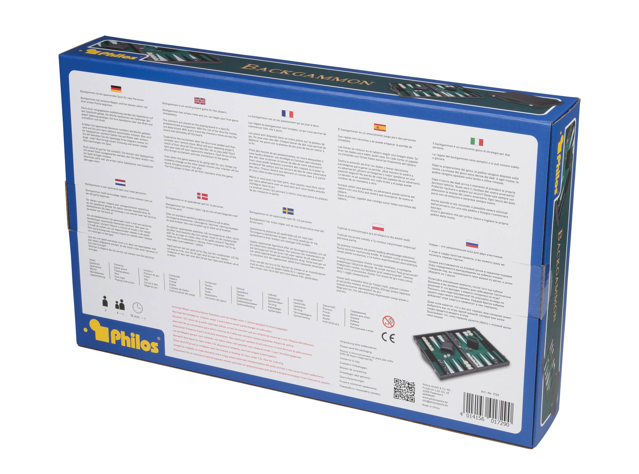 Backgammon, black, green, medium, imitation leather