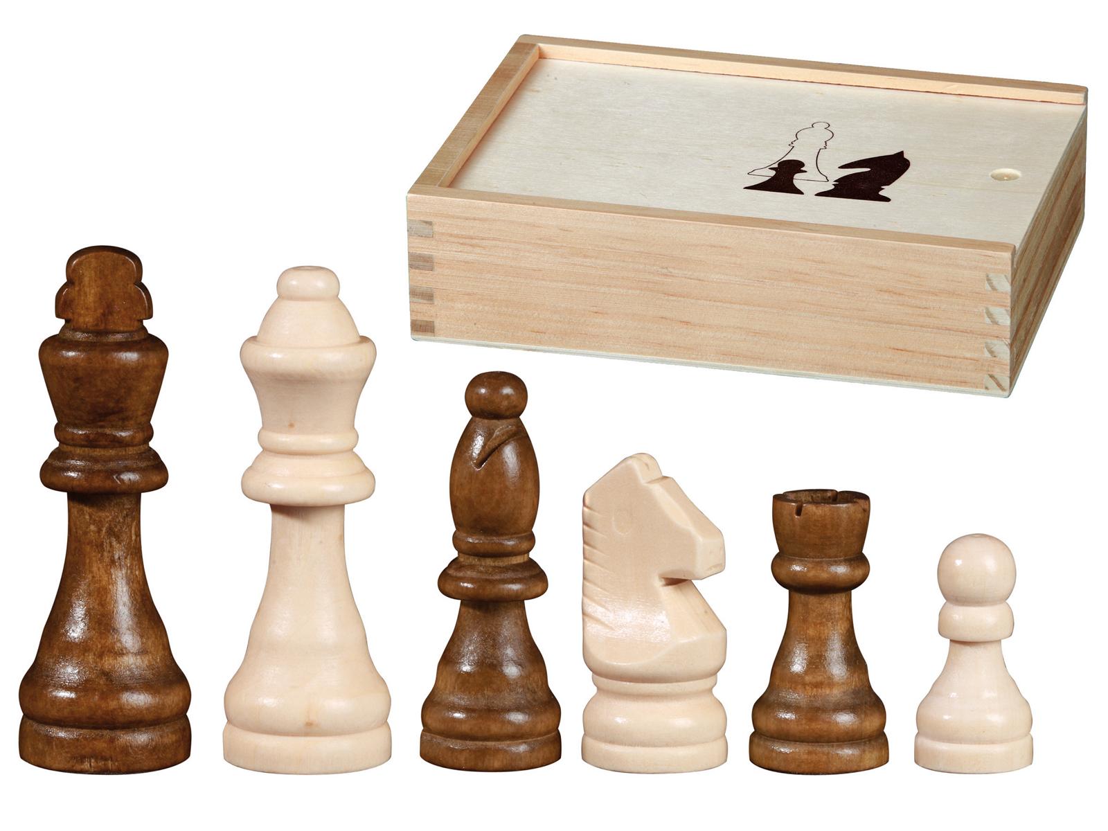 Schachfiguren Otto I, Königshöhe 100 mm, in Holzbox