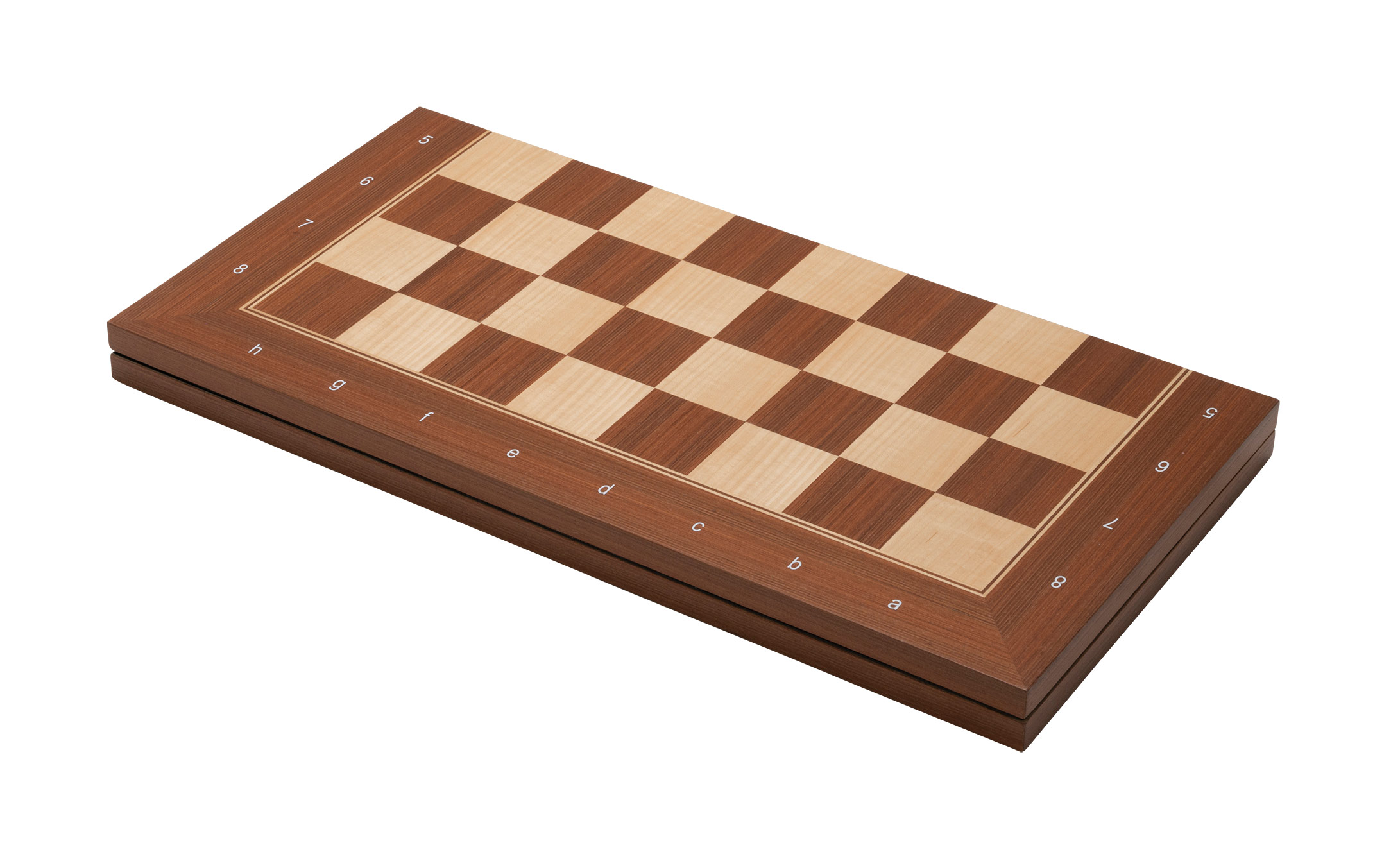 Chessboard London, foldable, field 50 mm, with numbers and letters