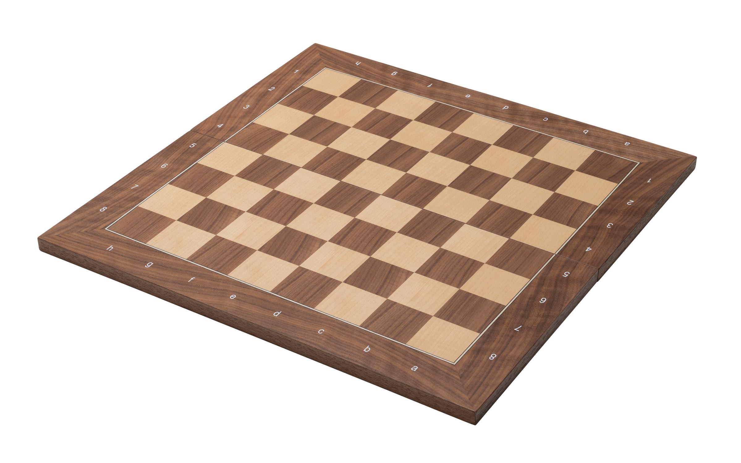 Chessboard Kopenhagen, field 50 mm, foldable, with numbers and letters