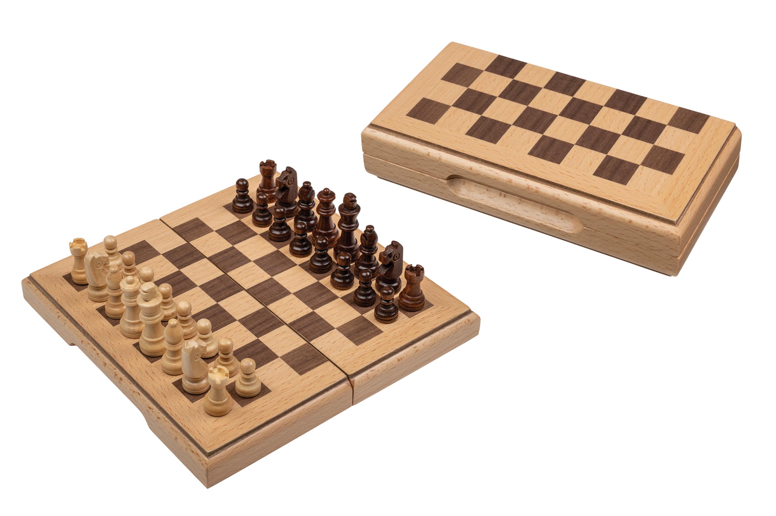 Chess cassette, travel, field 17 mm, magnetic