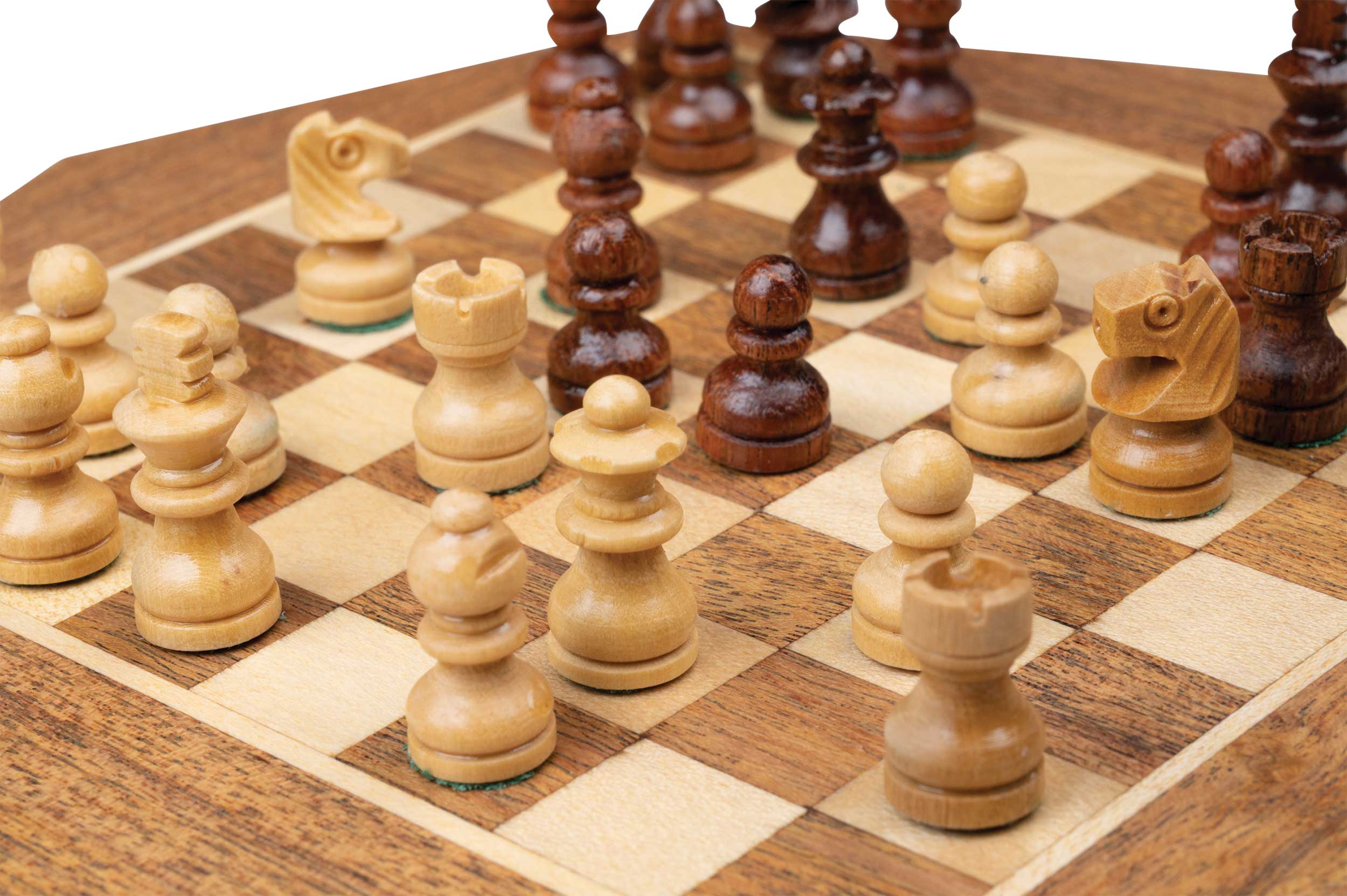 Chess cassette Octagon, travel, mini, field 13mm, magnetic