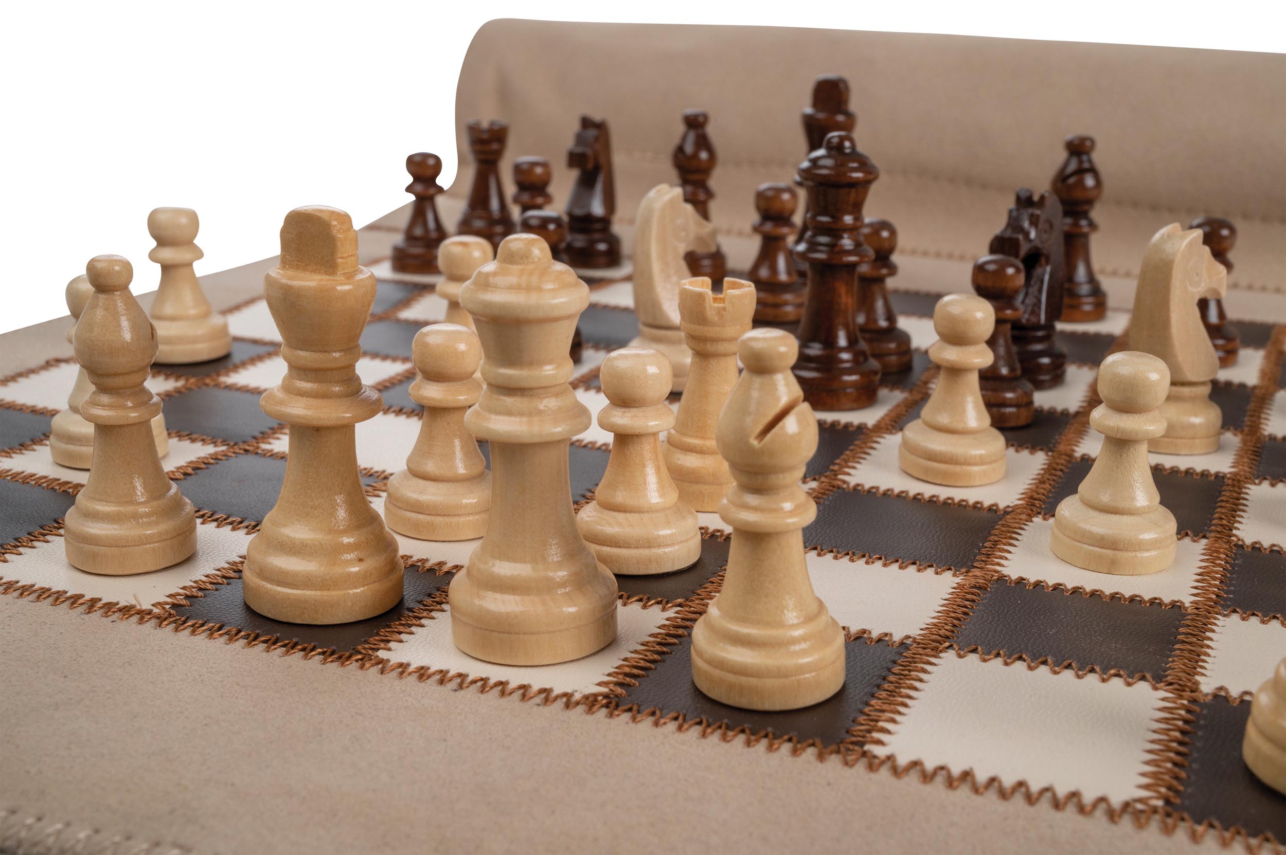 Chess Backgammon Checkers Set, travel, imitation leather, field 28 mm, magnetic