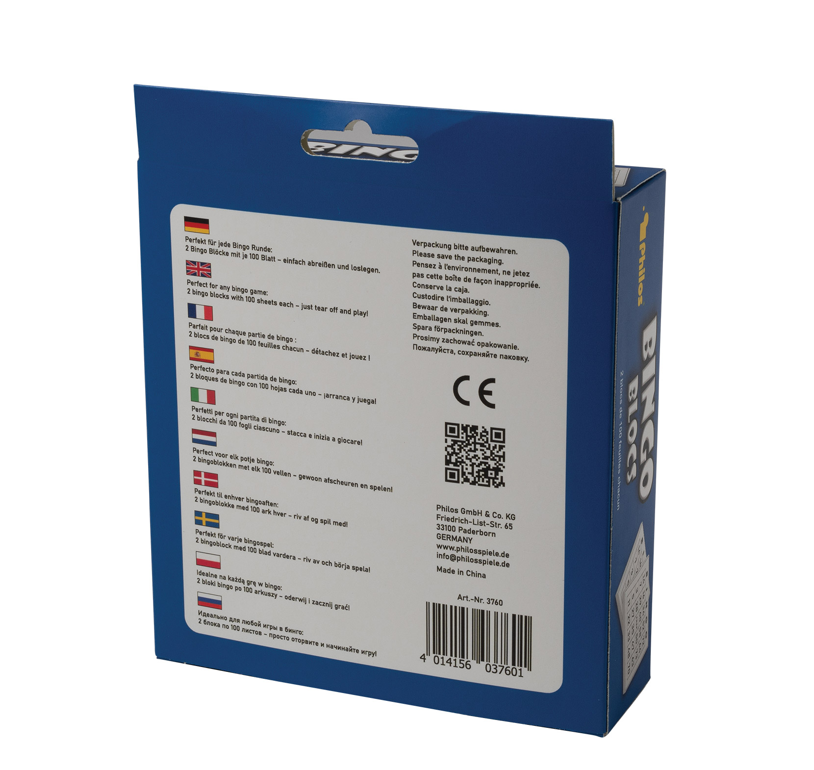 Bingo pads, 2 pieces with 100 sheets each