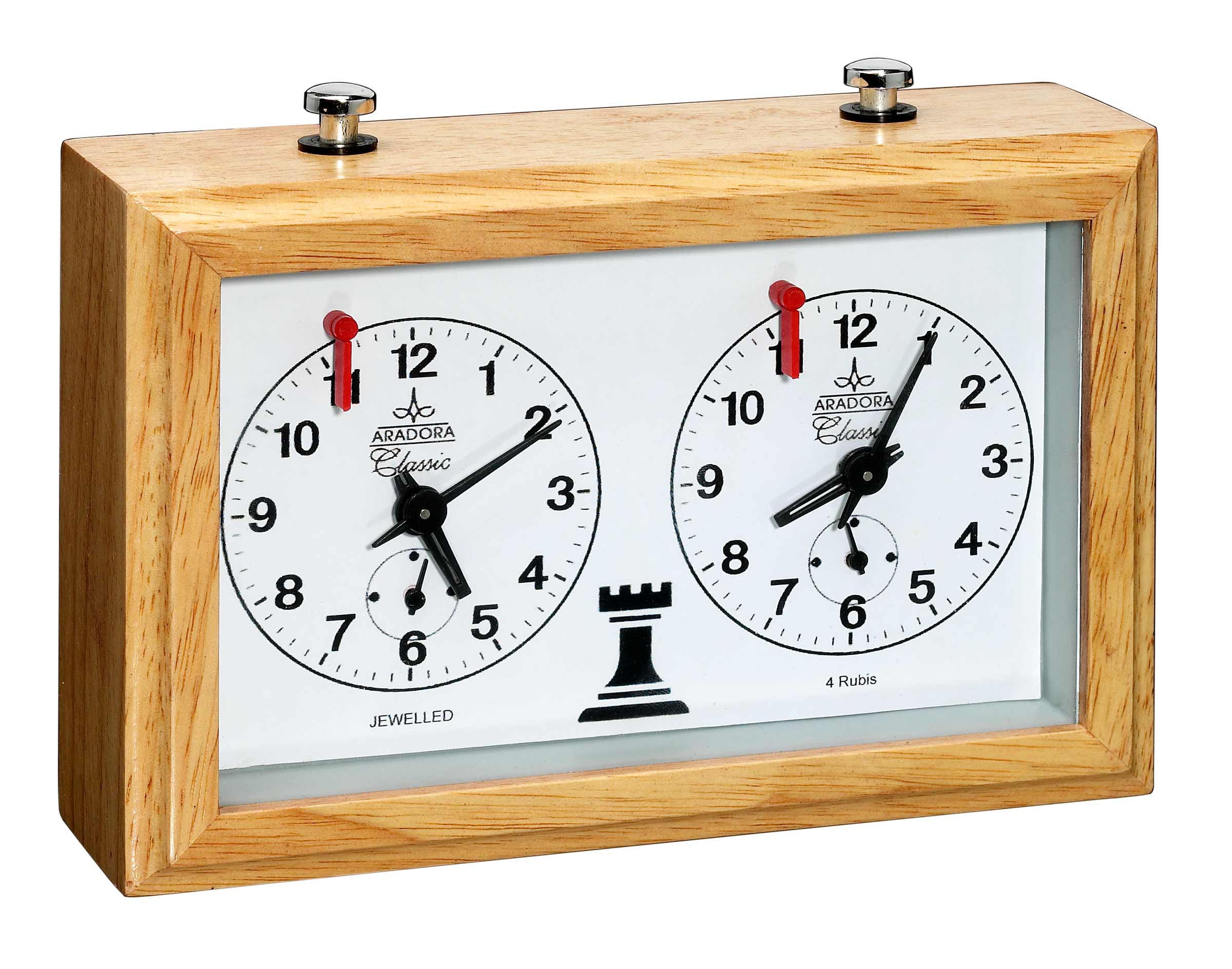 Chess Clock Aradora, mechanical, wooden housing