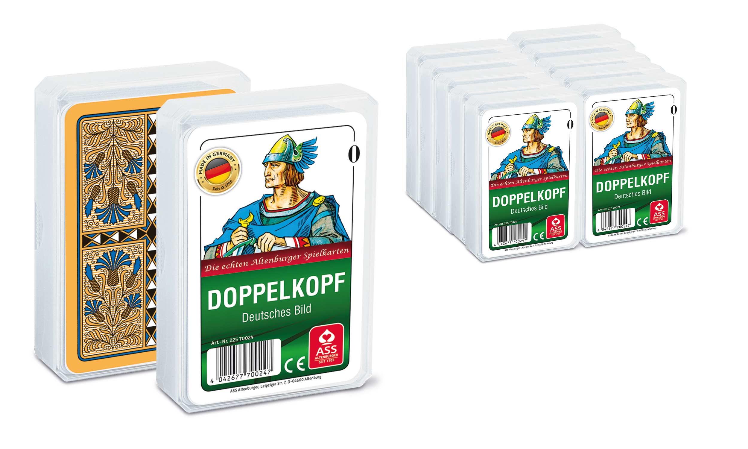 ASS, Doppelkopf, german image, in plastic case, pack of 10