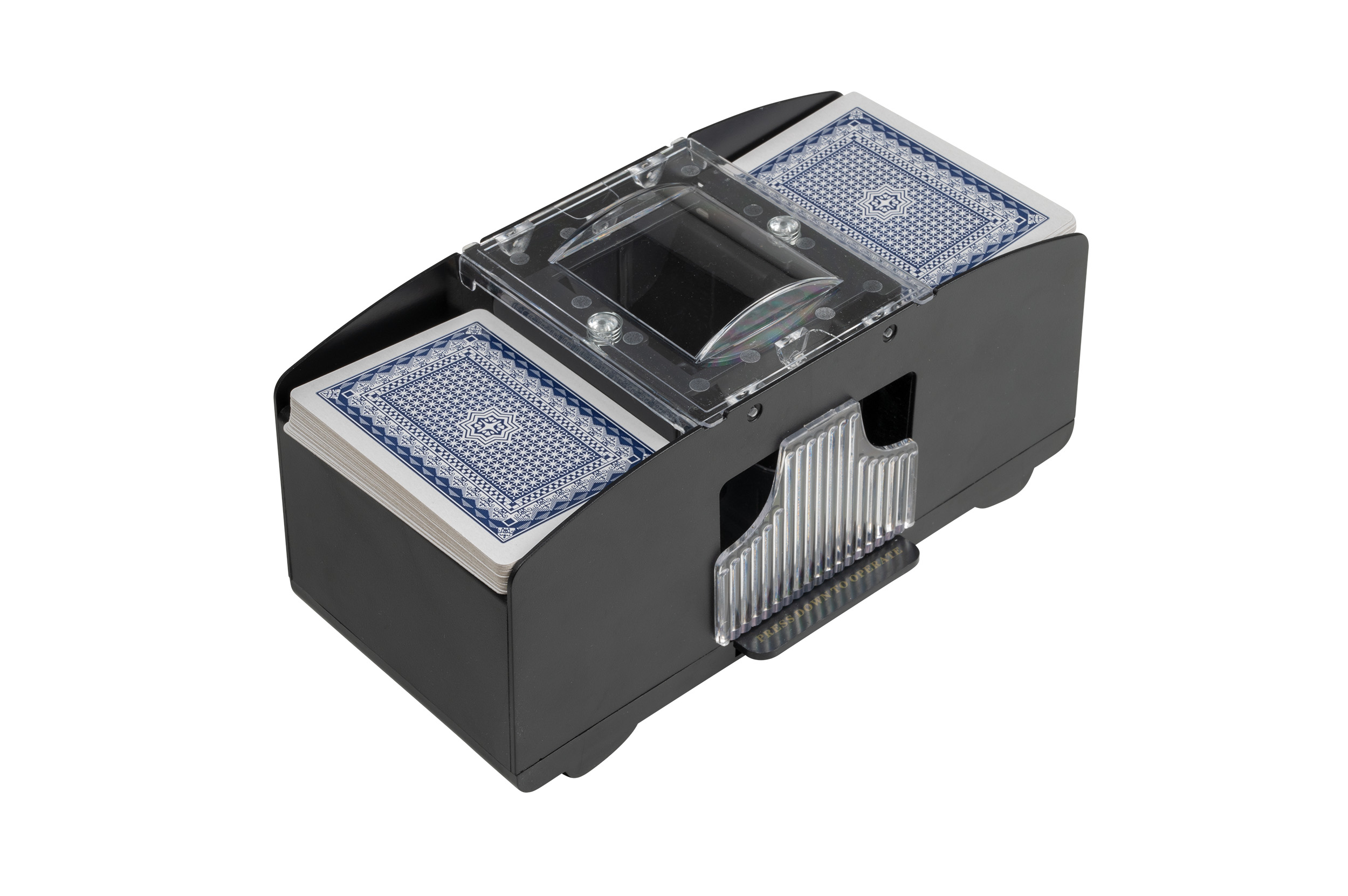 Automatic card shuffler, without playing cards