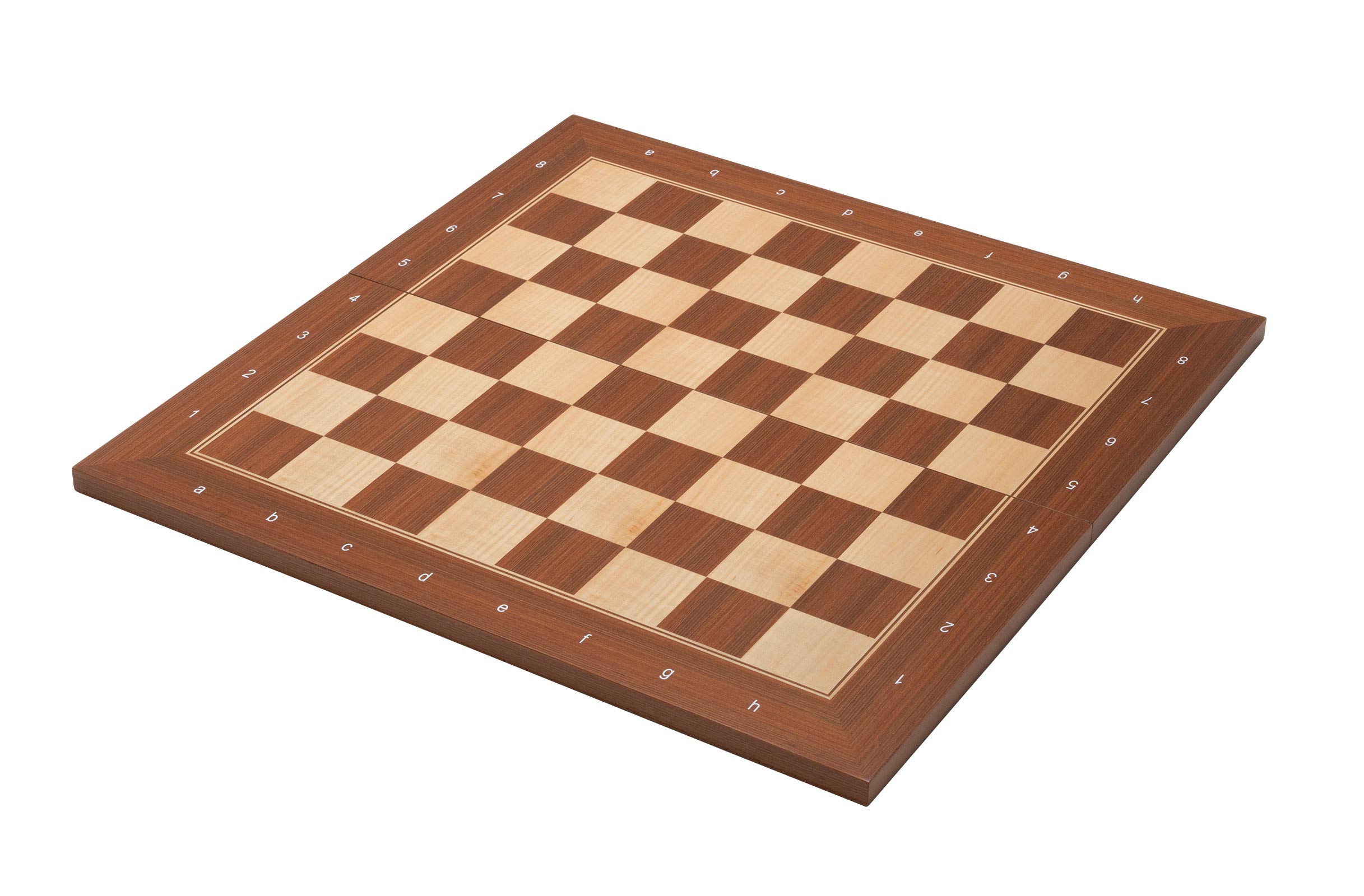 Chessboard London, foldable, field 50 mm, with numbers and letters