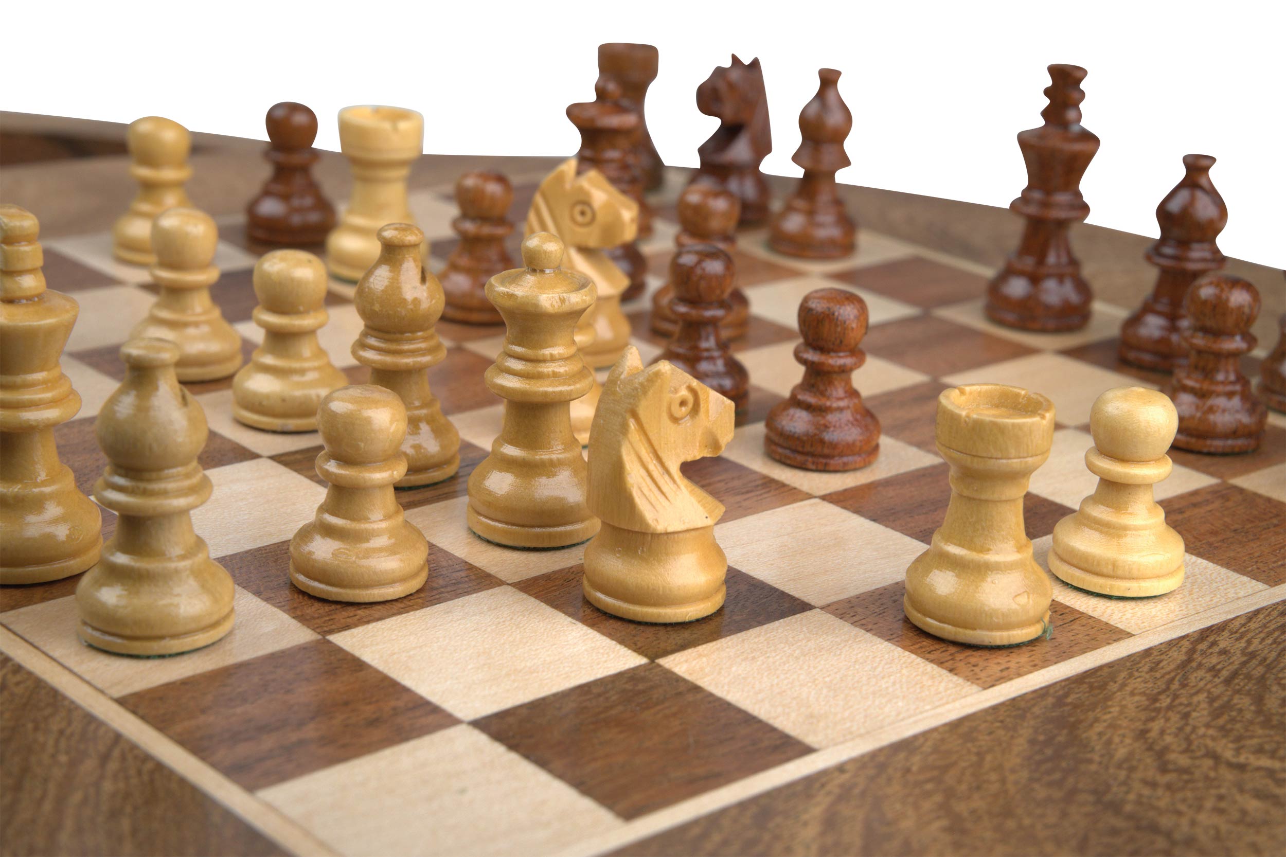 Chess Set, travel, rounded, field 19mm, magnetic