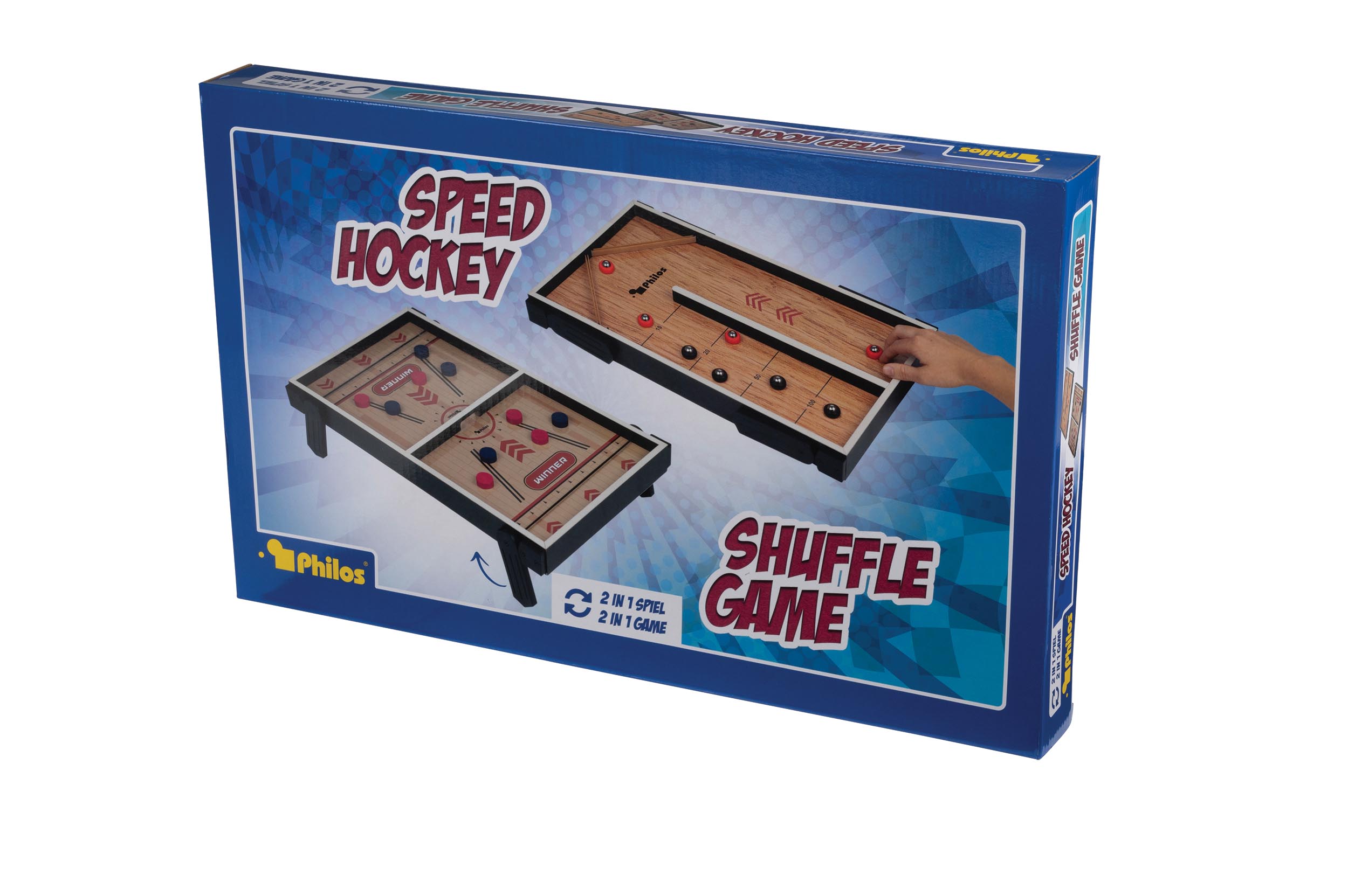 Shuffle Game & Speed Hockey, Tischspiel, mit Standfüßen