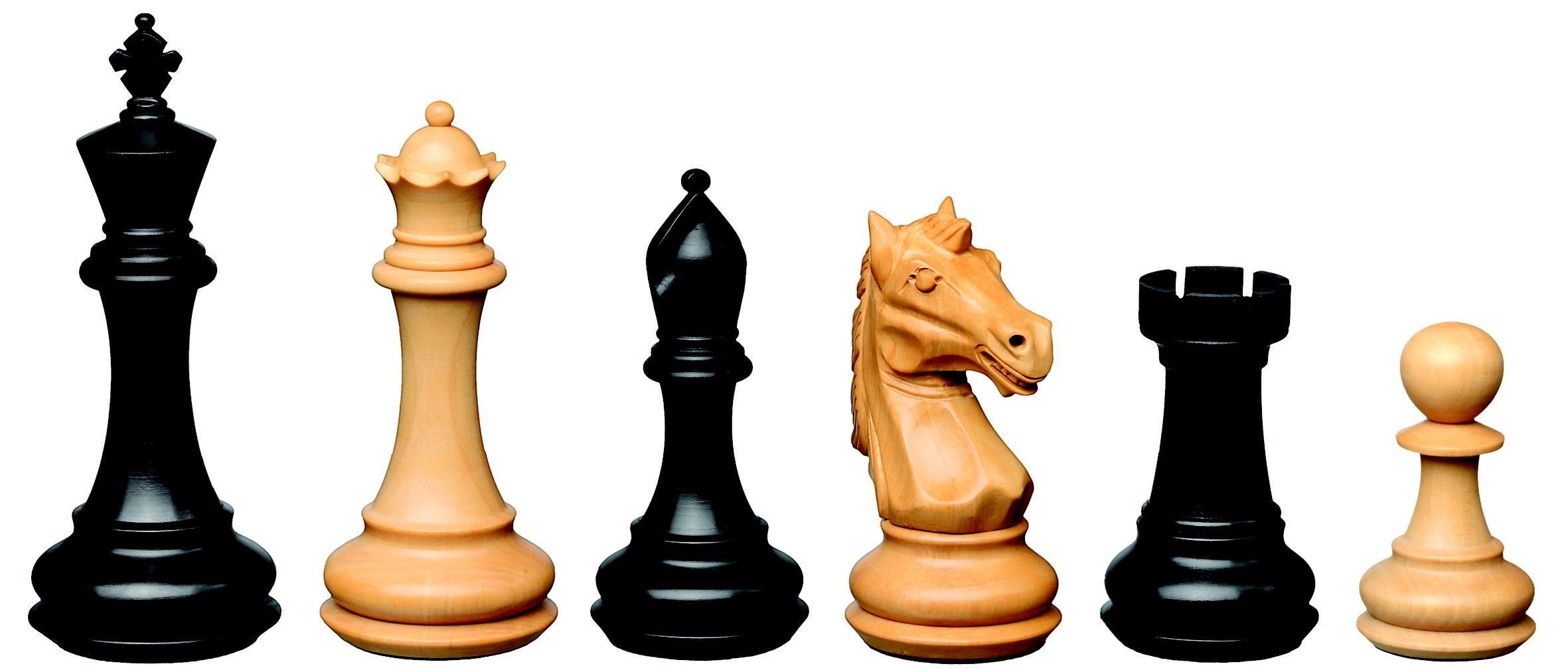 Schachfiguren Amenophis IV, Königshöhe110 mm, in Holzbox