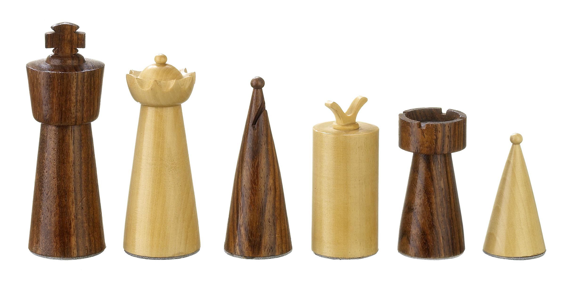 Chess pieces Galba, king height 90 mm, in wooden box